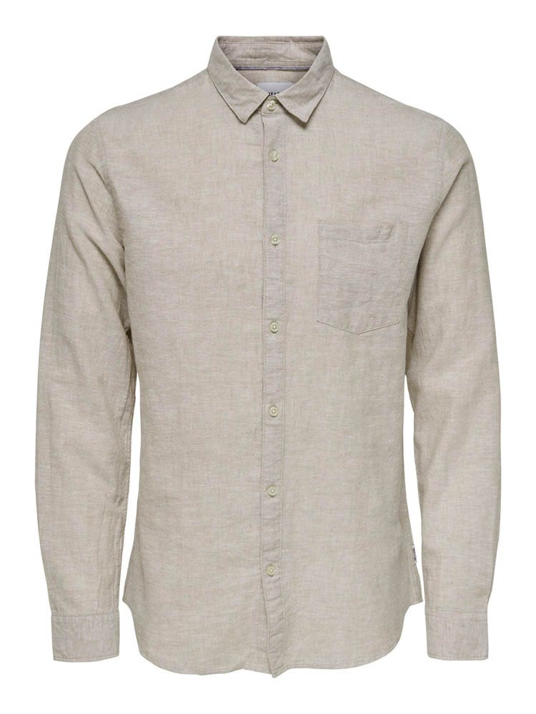 ONLY & Sons Caiden Solid Linen Shirt