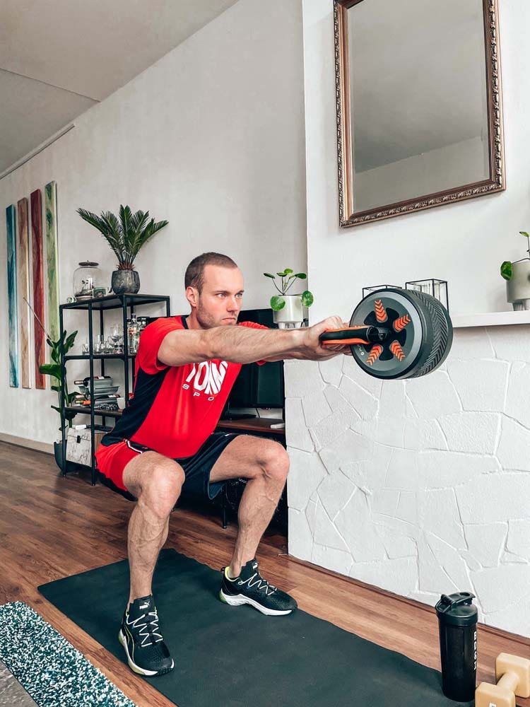 Pure 2 Improve 2 in 1 Ab Wheel/Kettlebell