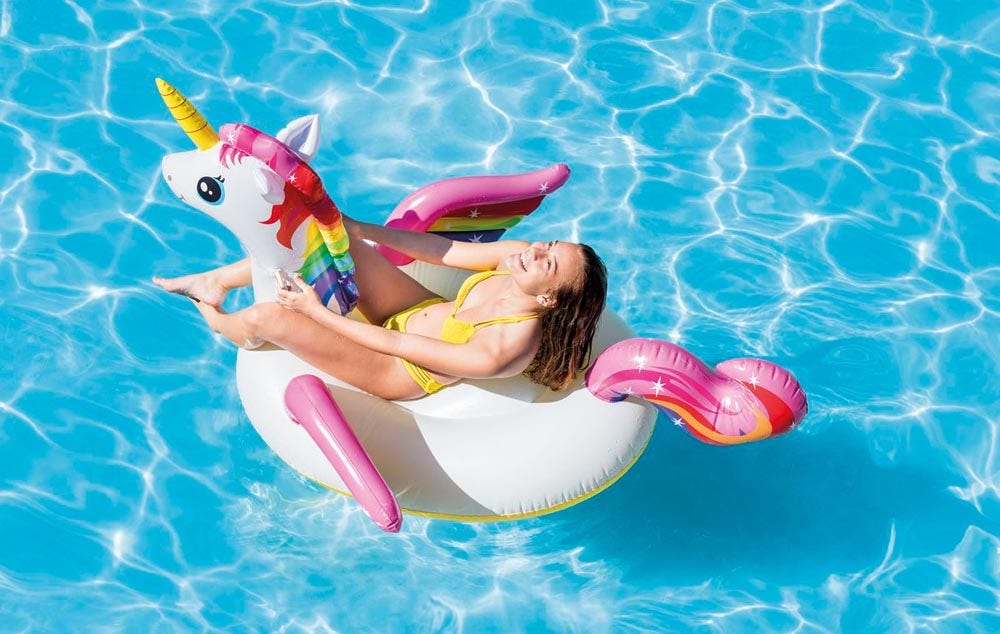 Intex EENHOORN RIDE ON 201X140X97CM