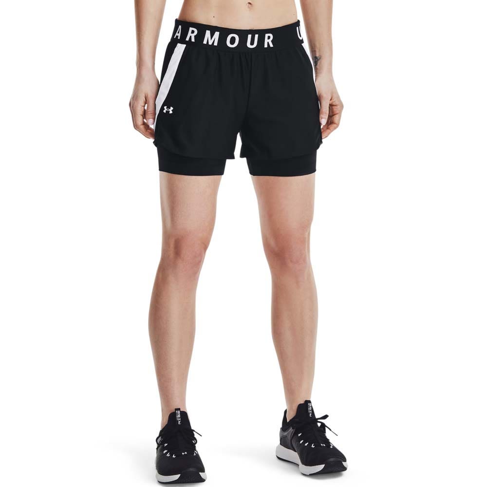 Under Armour Play Up 2-in-1 Shorts Zwart