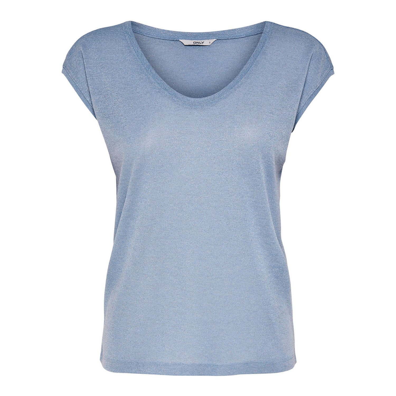 ONLY Silvery Short Sleeve Neck