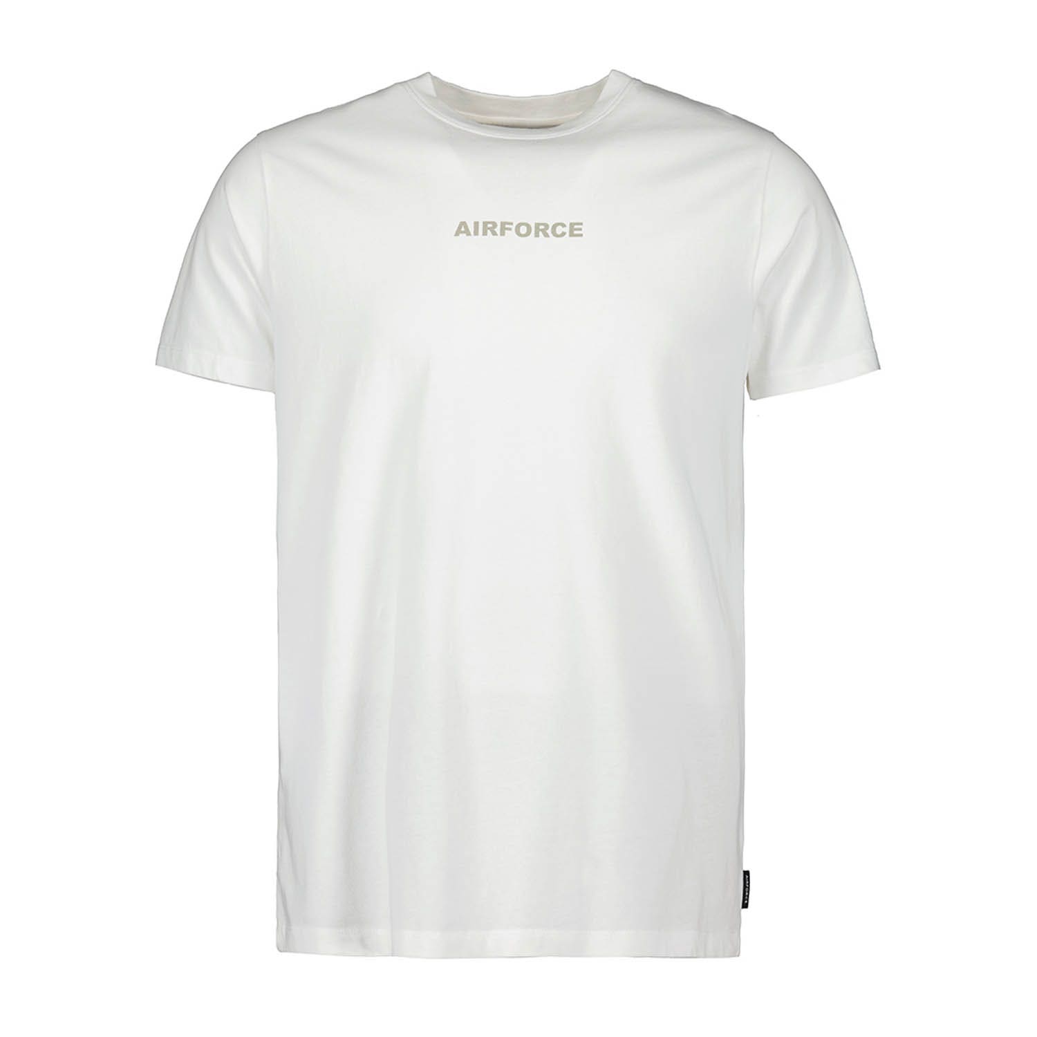 Airforce Wording Logo T-shirt Heren Wit