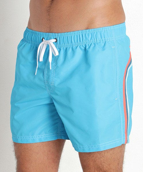 Sundek Stretch Waist Mid-Length Boardshort