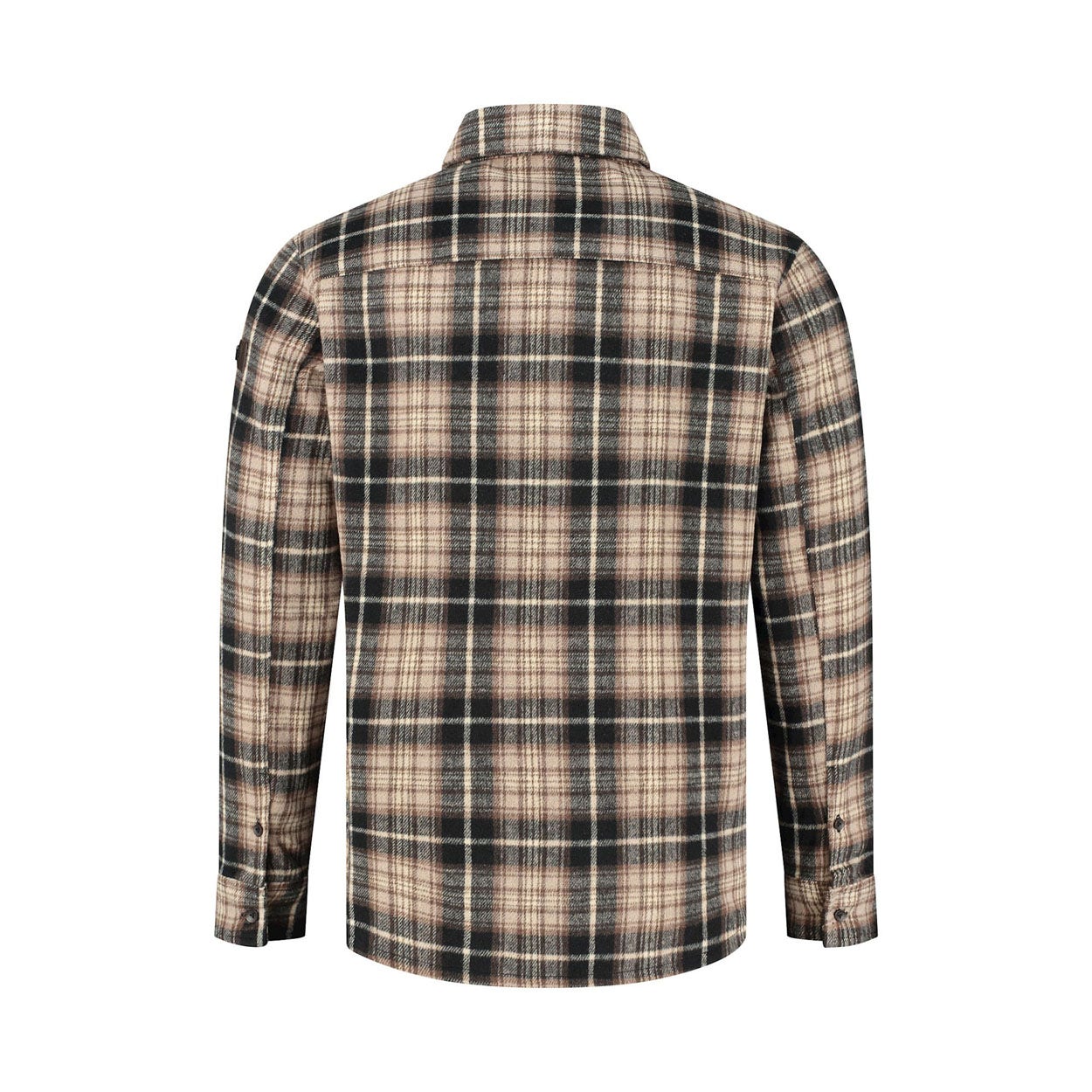 Purewhite Wool Look Check Overshirt