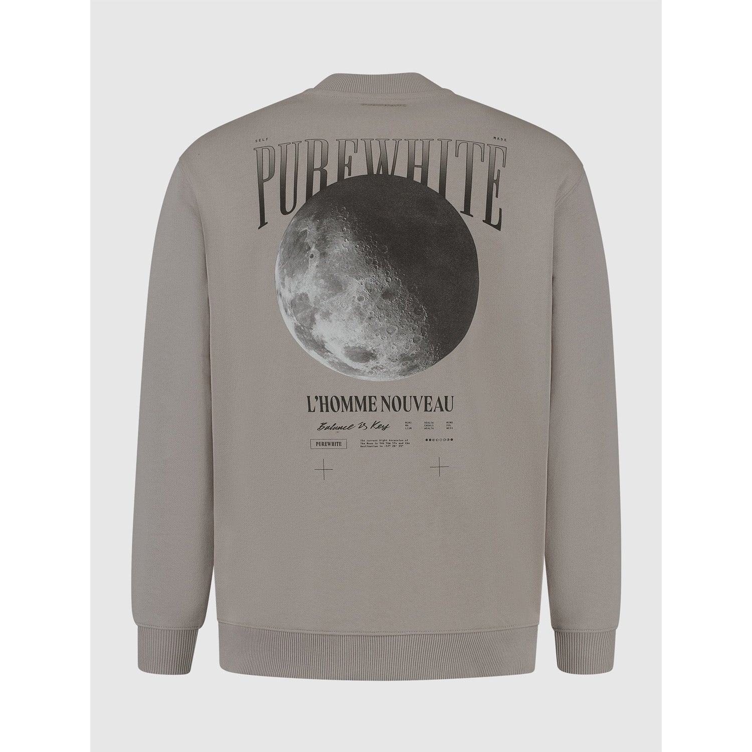 Purewhite Moon Crewneck 
