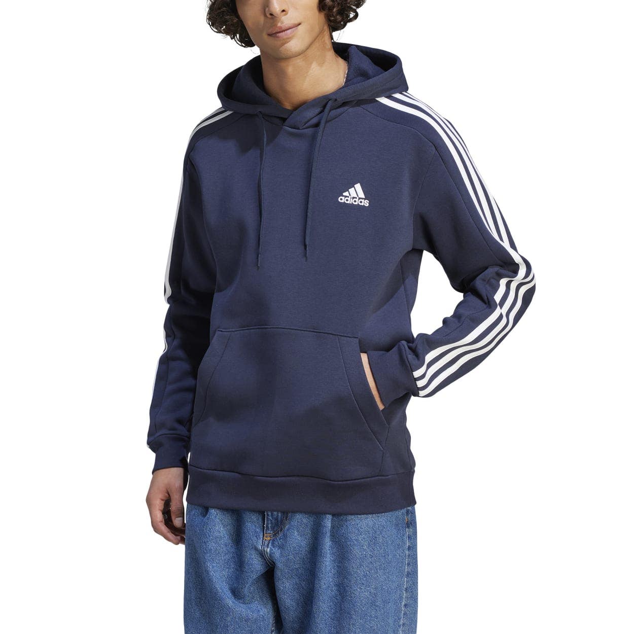 adidas 3-Stripes Hooded Fleece