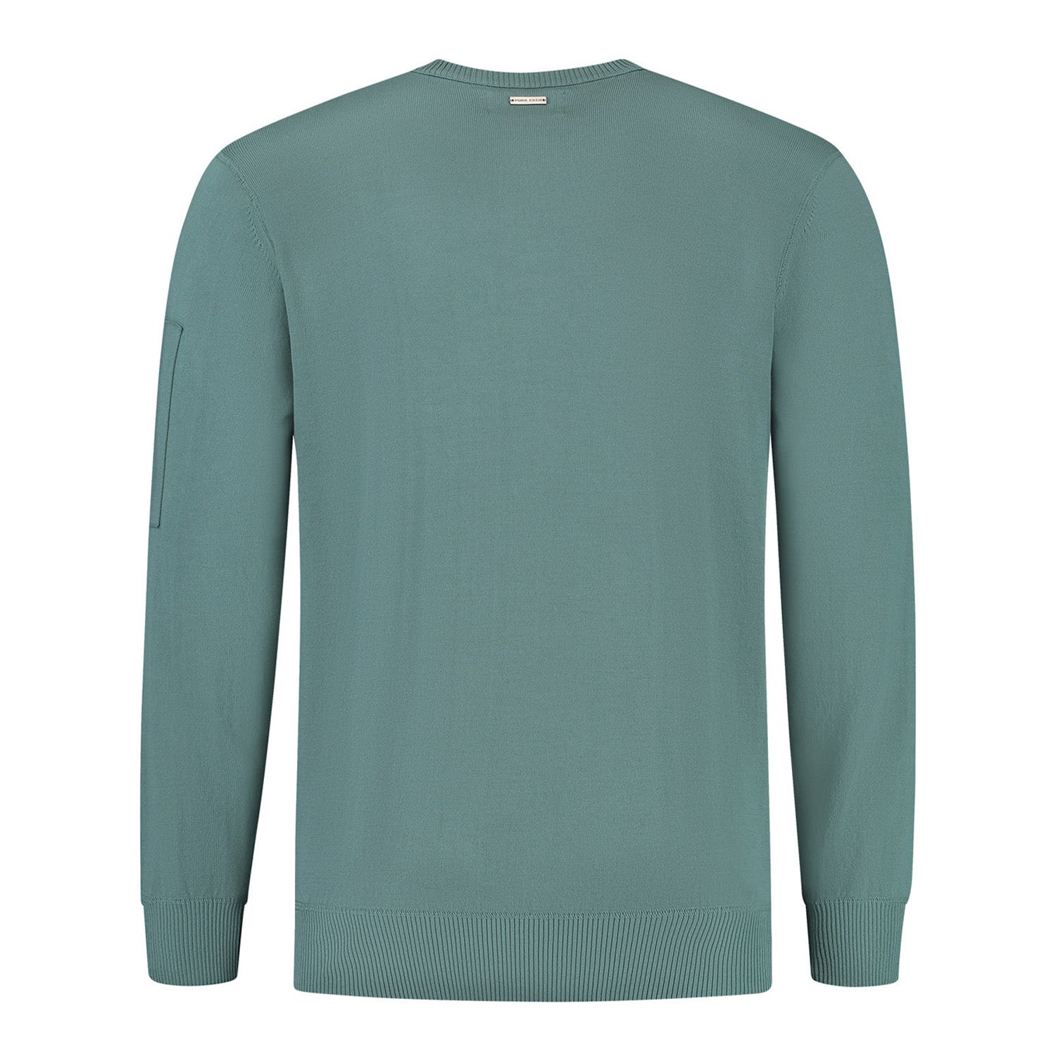 PURE PATH Knitted Crewneck With Sleeve Pocket
