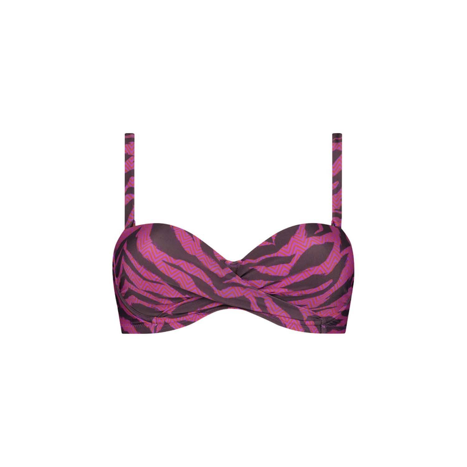 Beachlife Zigzag Zebra Padded Wired Top