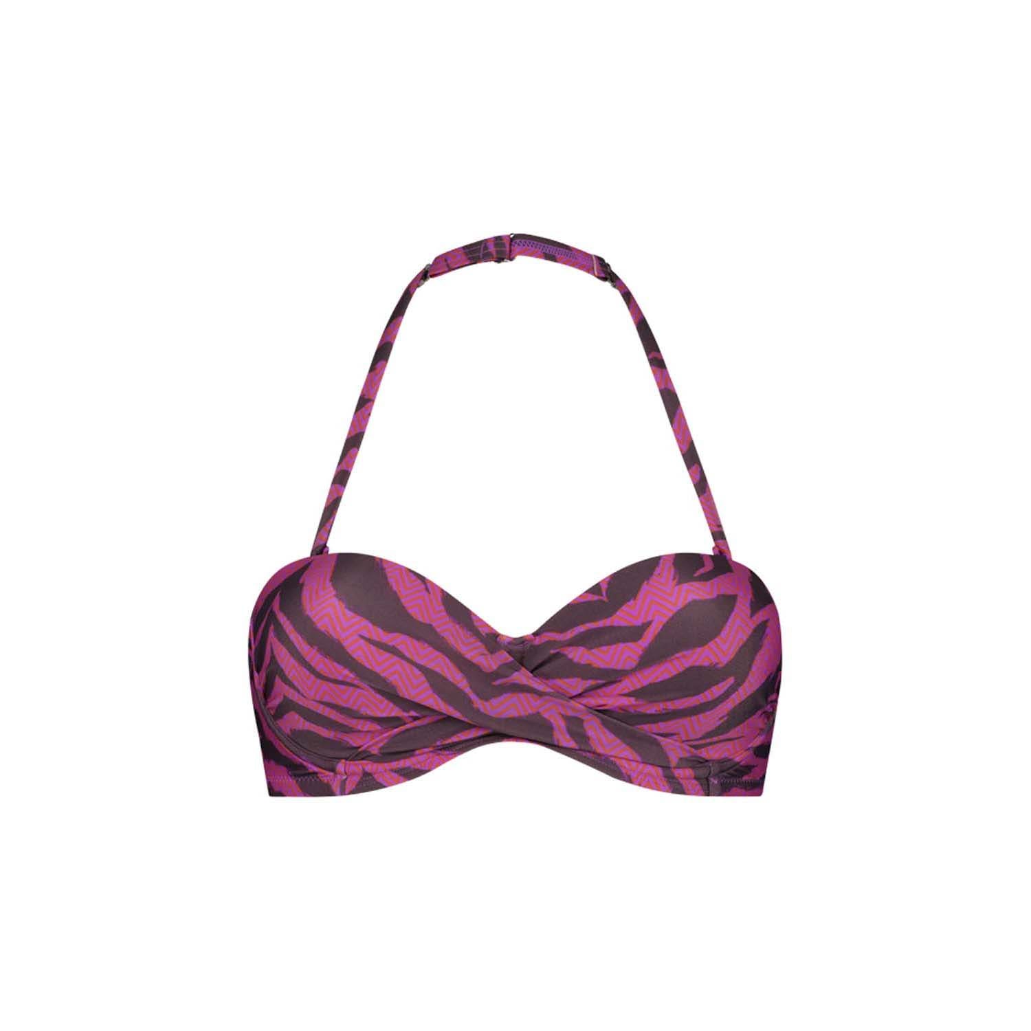 Beachlife Zigzag Zebra Padded Wired Top