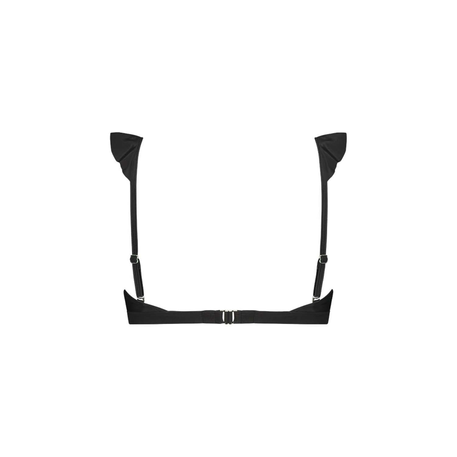 Beachlife Black Embroidery Padded Top