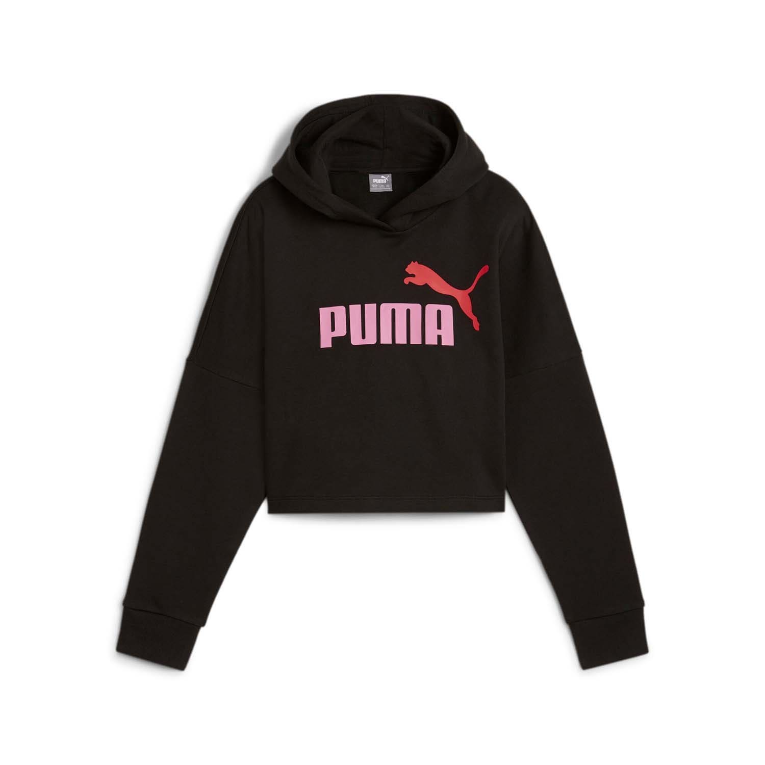 PUMA Essentials Logo Cropped Hoodie Kids
