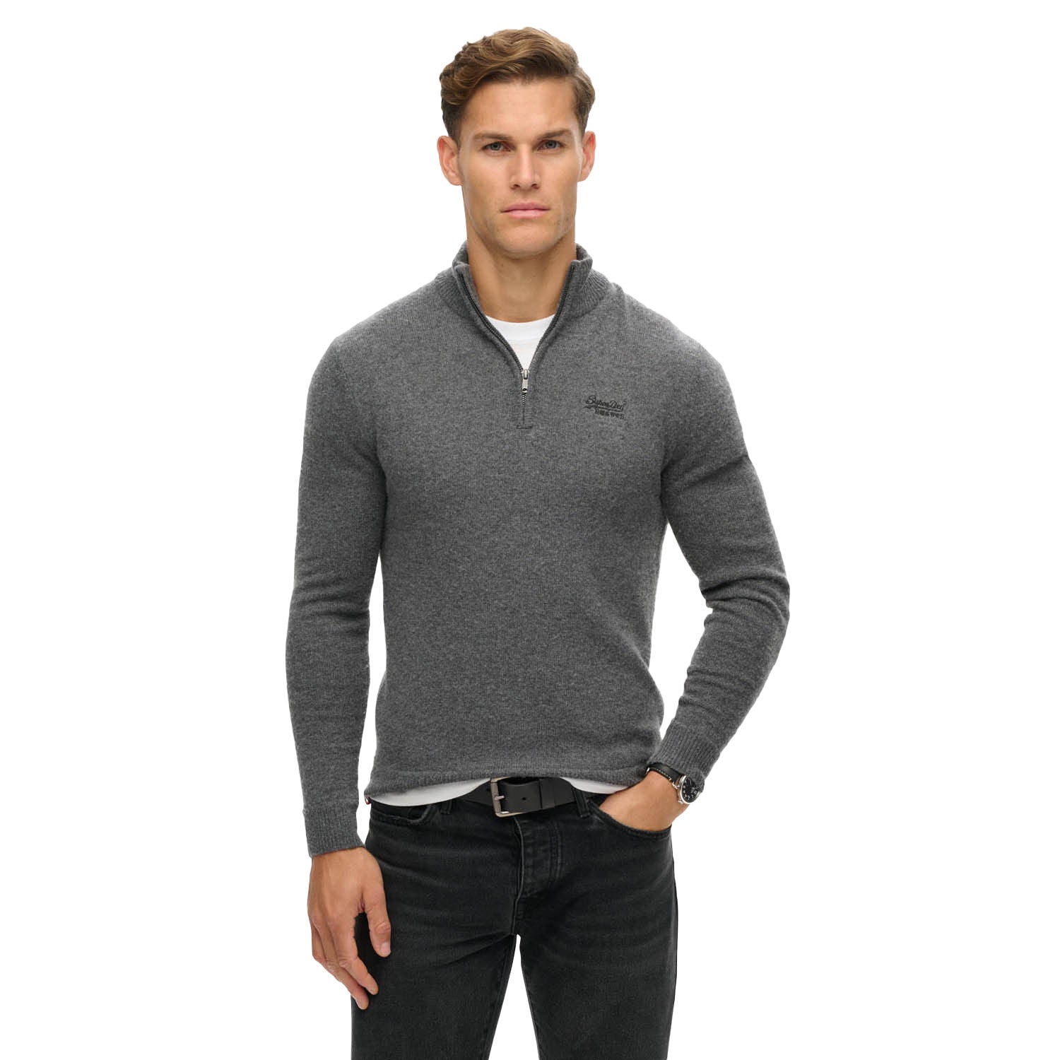 Superdry Essential Emb Knit Half Zip
