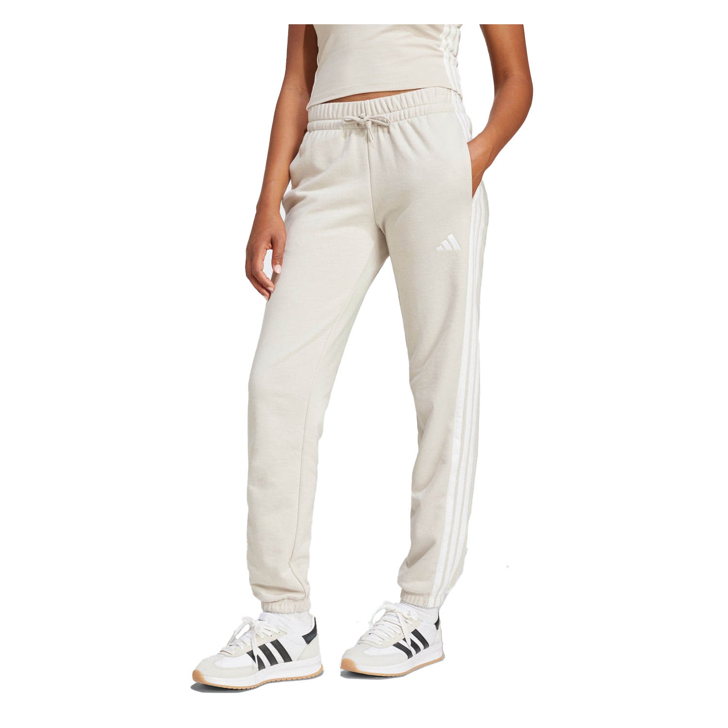 adidas Essentials 3-Stripes French Terry Cuffed Joggingbroek