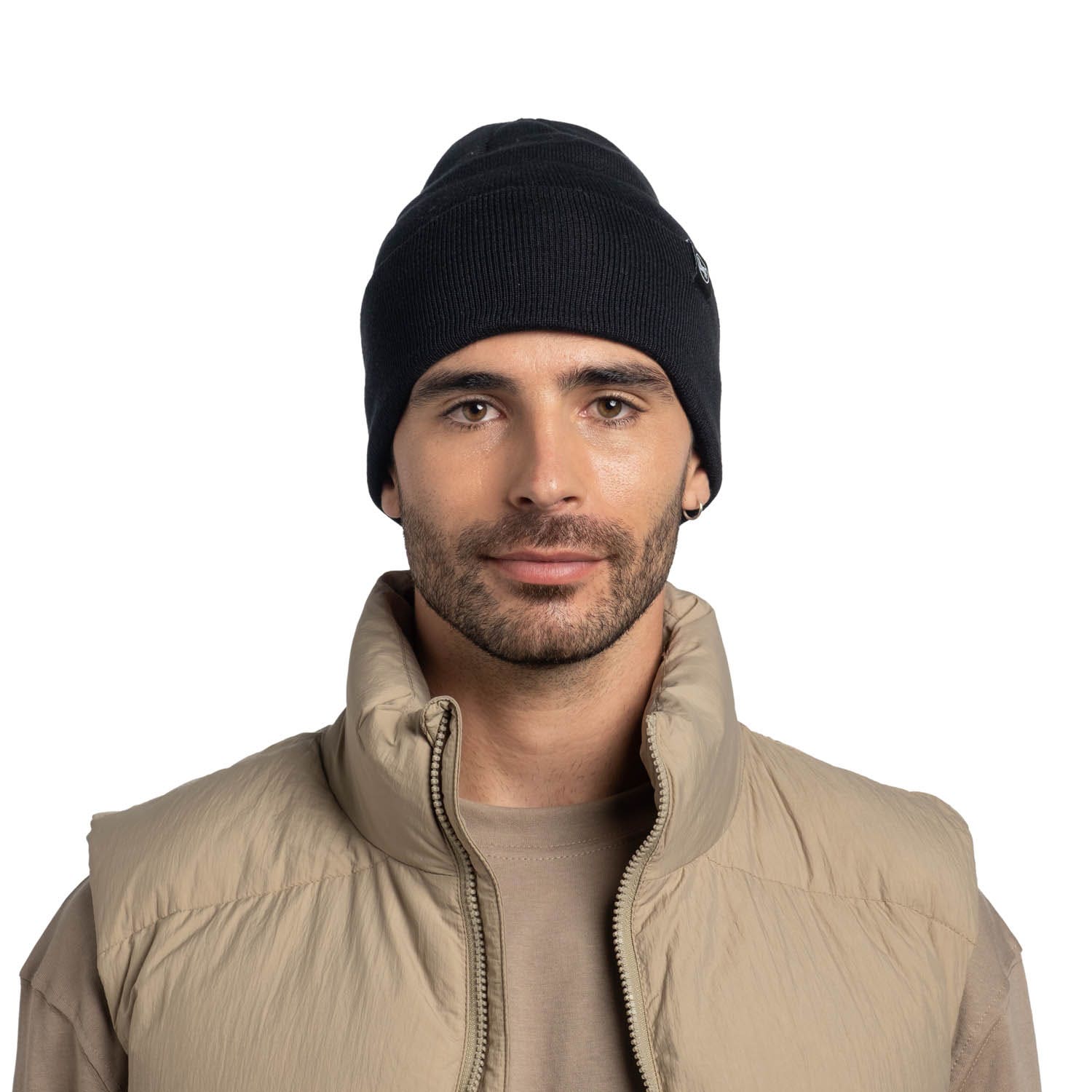 Buff Gebreide Beanie Lilon