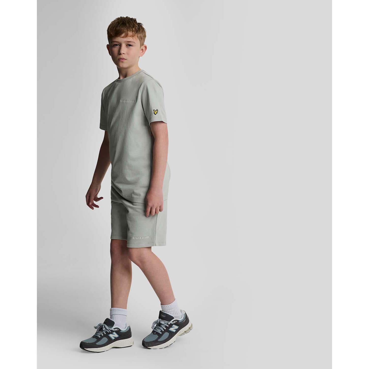 Lyle & Scott Script Embroidered Sweat Short Kids