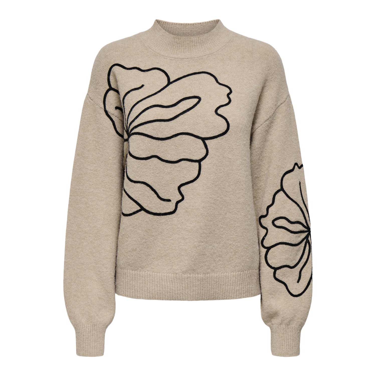 Jacqueline De Yong Jella Flower Pullover