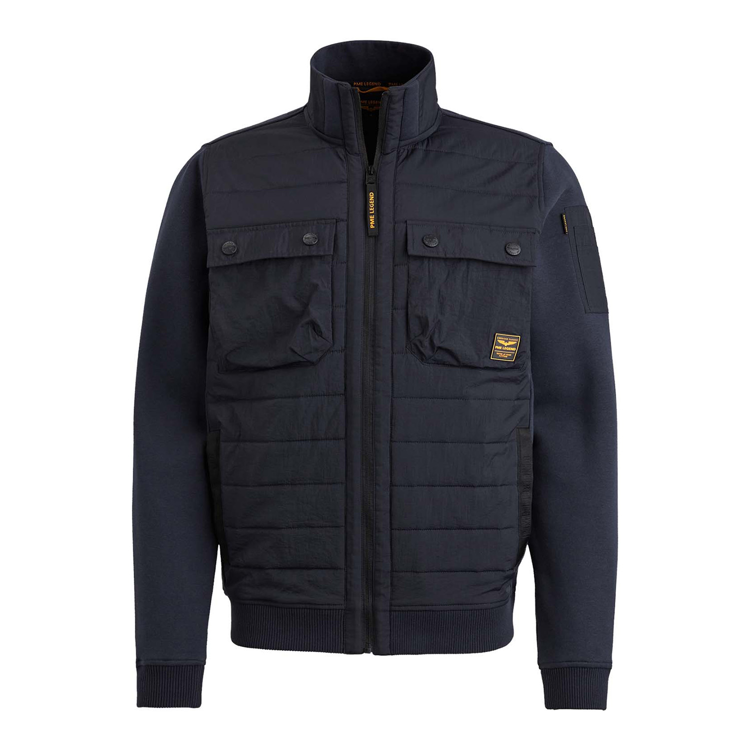 PME Legend Zip Jacket Sweat Mixed Padded