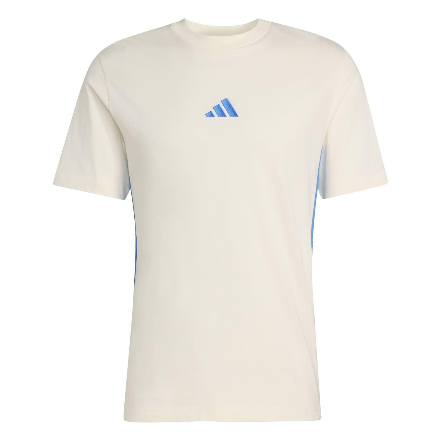 Adidas 3-stripes Cotton T-shirt Wit
