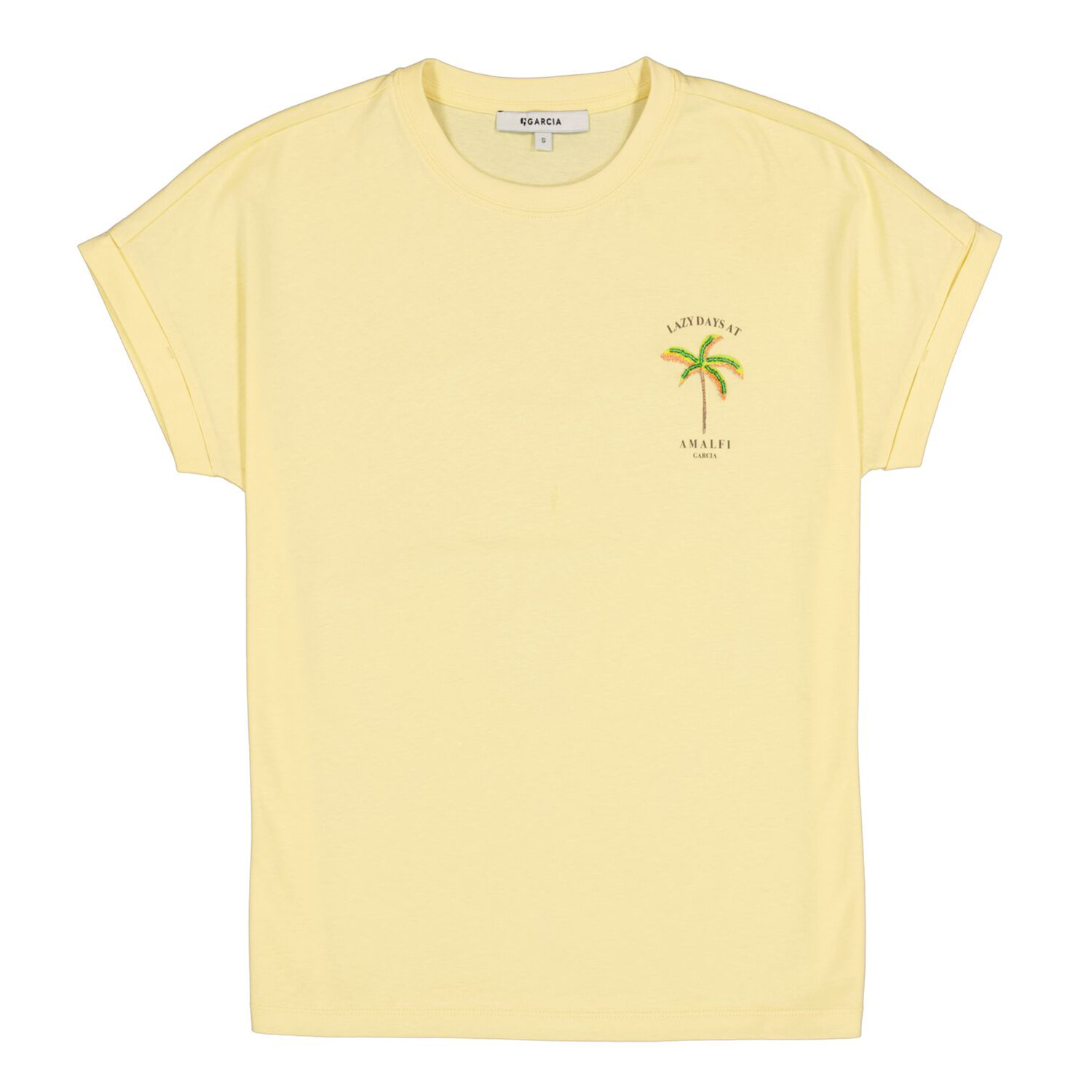 Garcia Ladies T-shirt Short Sleeve Geel