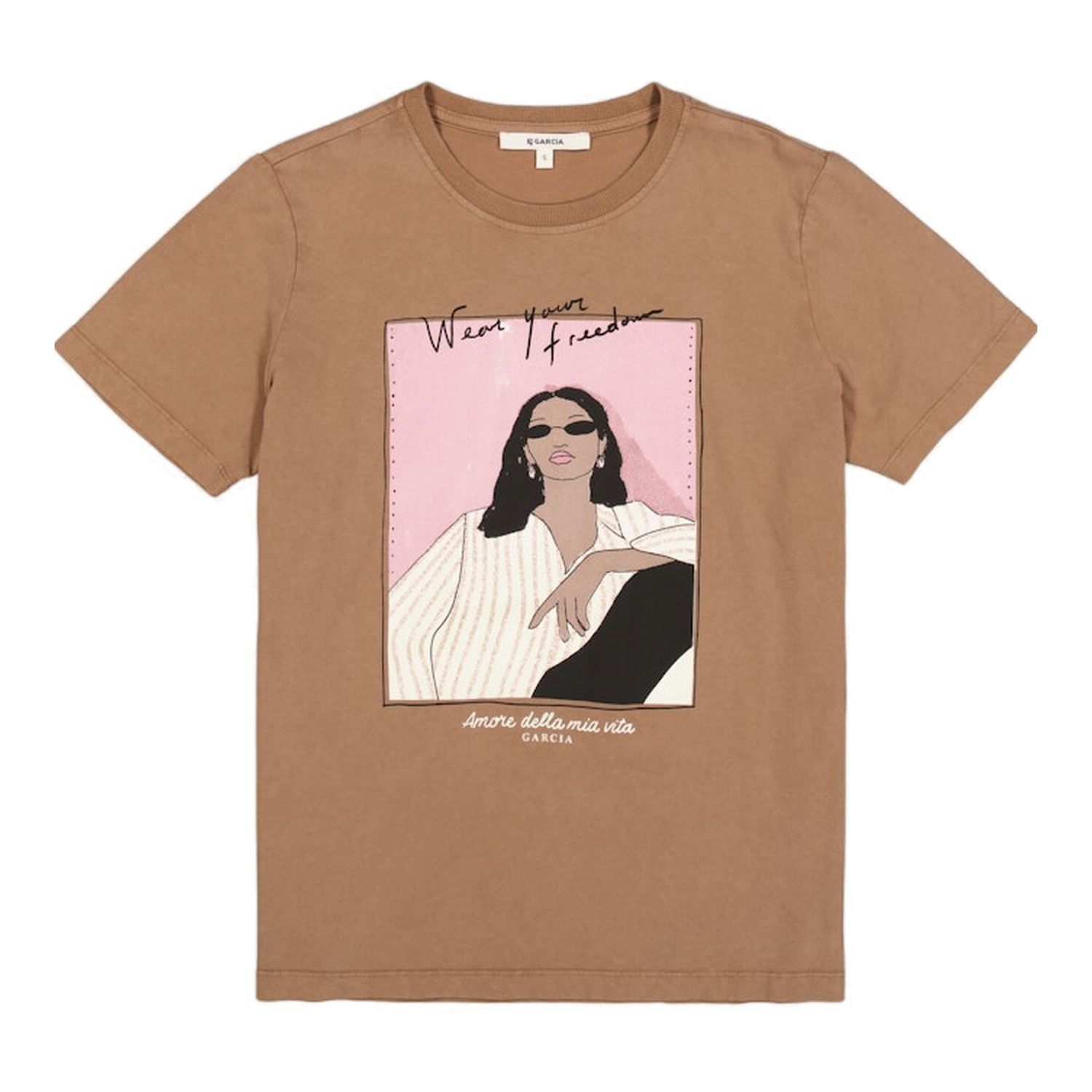 Garcia Ladies T-shirt Ss Taupe