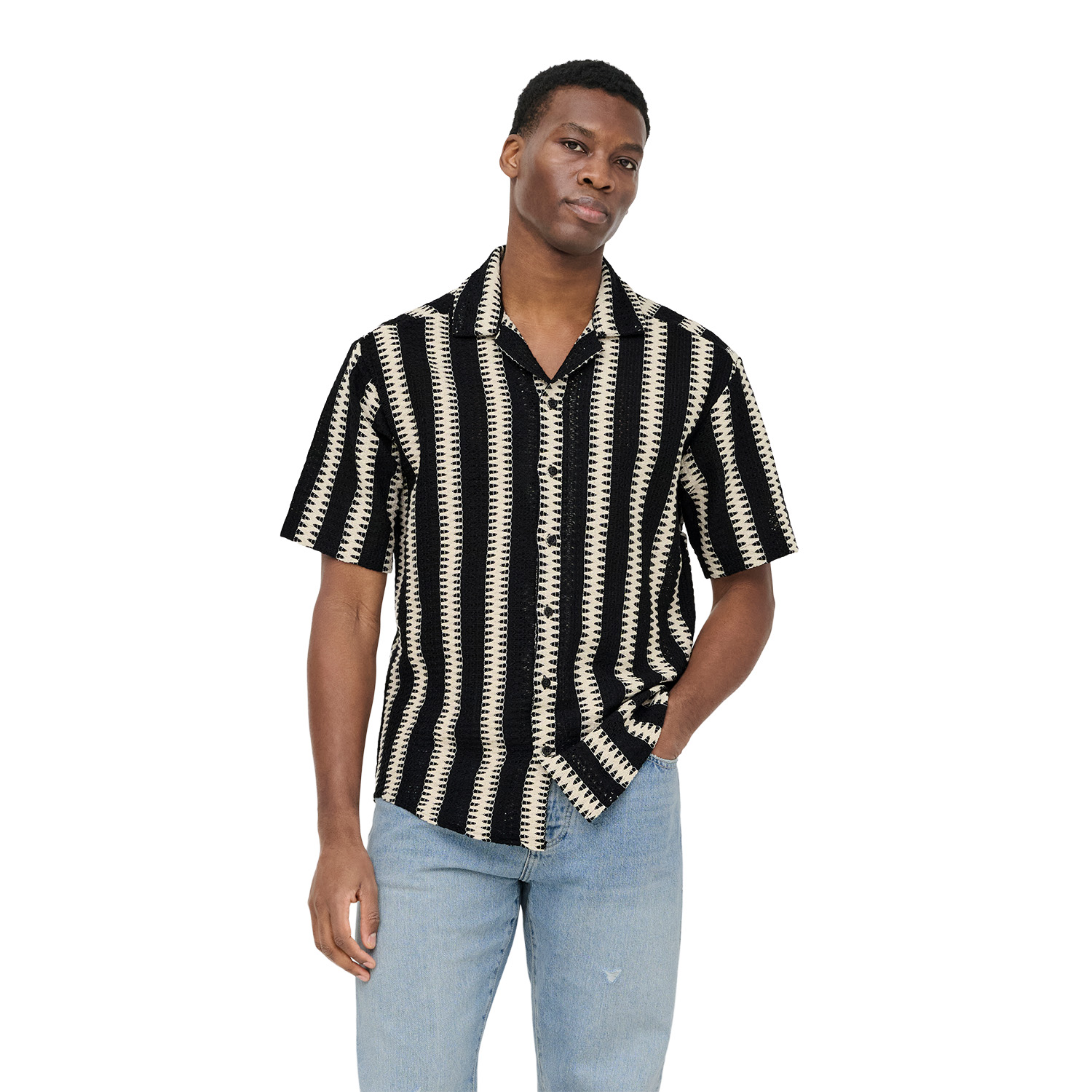 Only & Sons Dani Short Sleeve Shirt Zwart