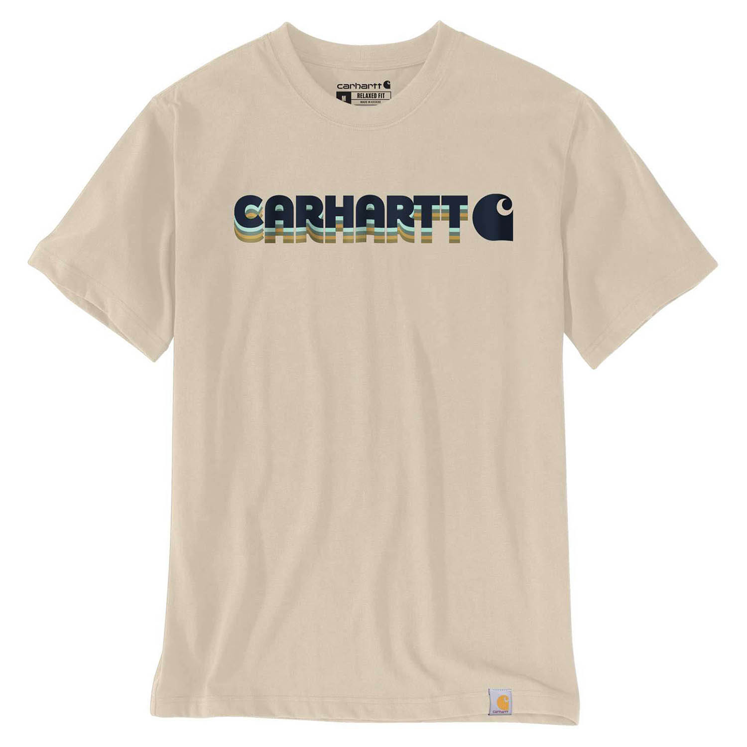 Carhartt Irvine Relaxed Layered Logo T-shirt Wit