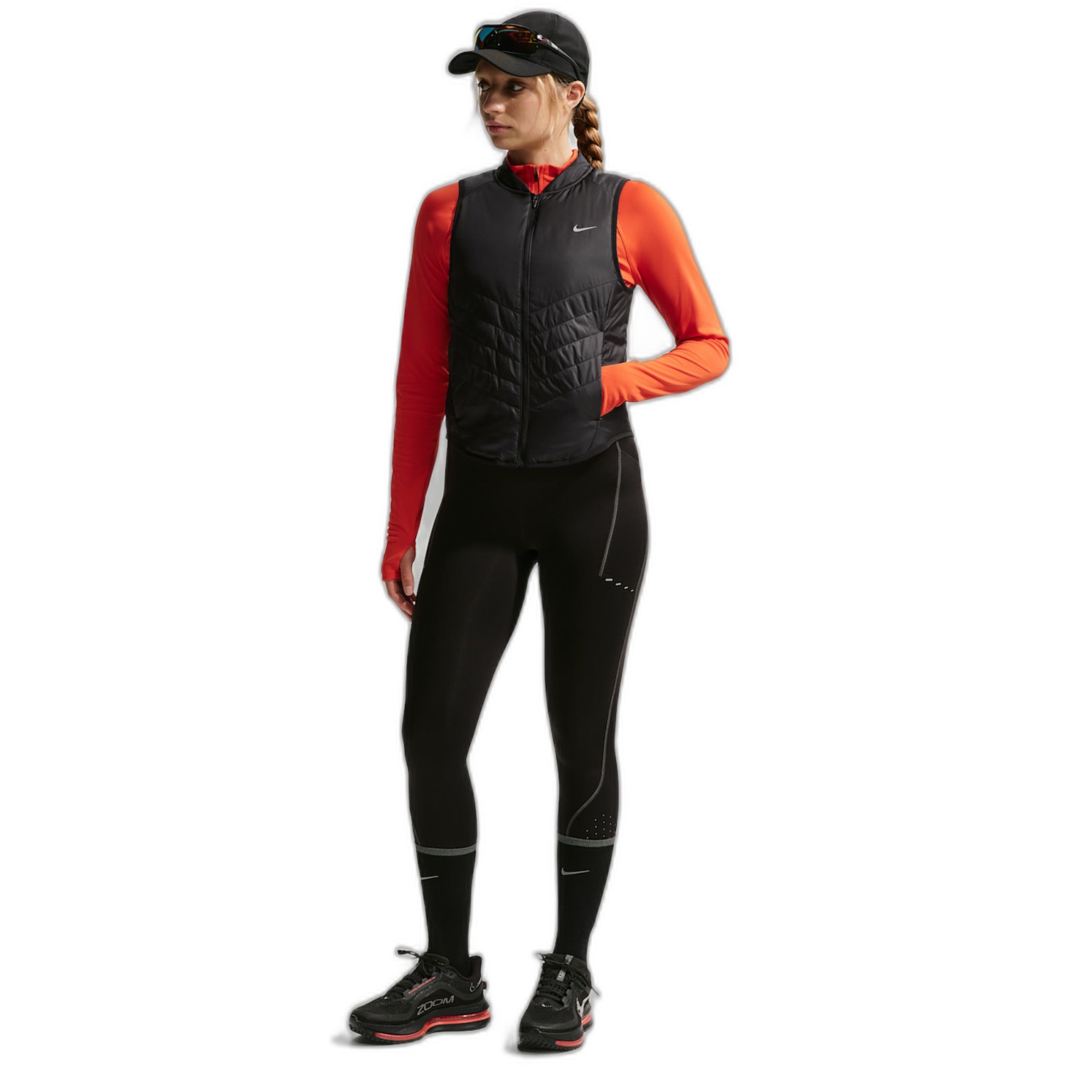 Nike Tempo Bodywarmer Dames Zwart