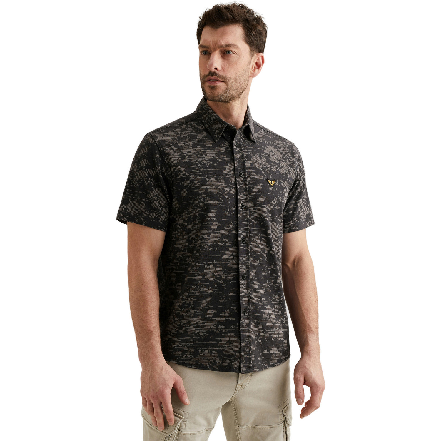 Pme Legend Short Sleeve Shirt Print Grijs