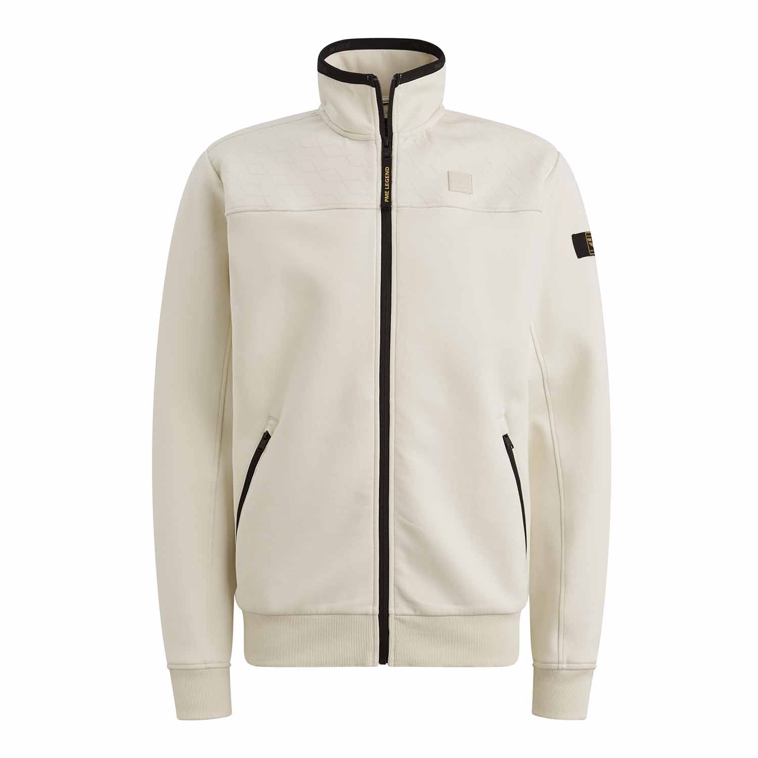 Pme Legend Zip Jacket Interlock Sweat Wit
