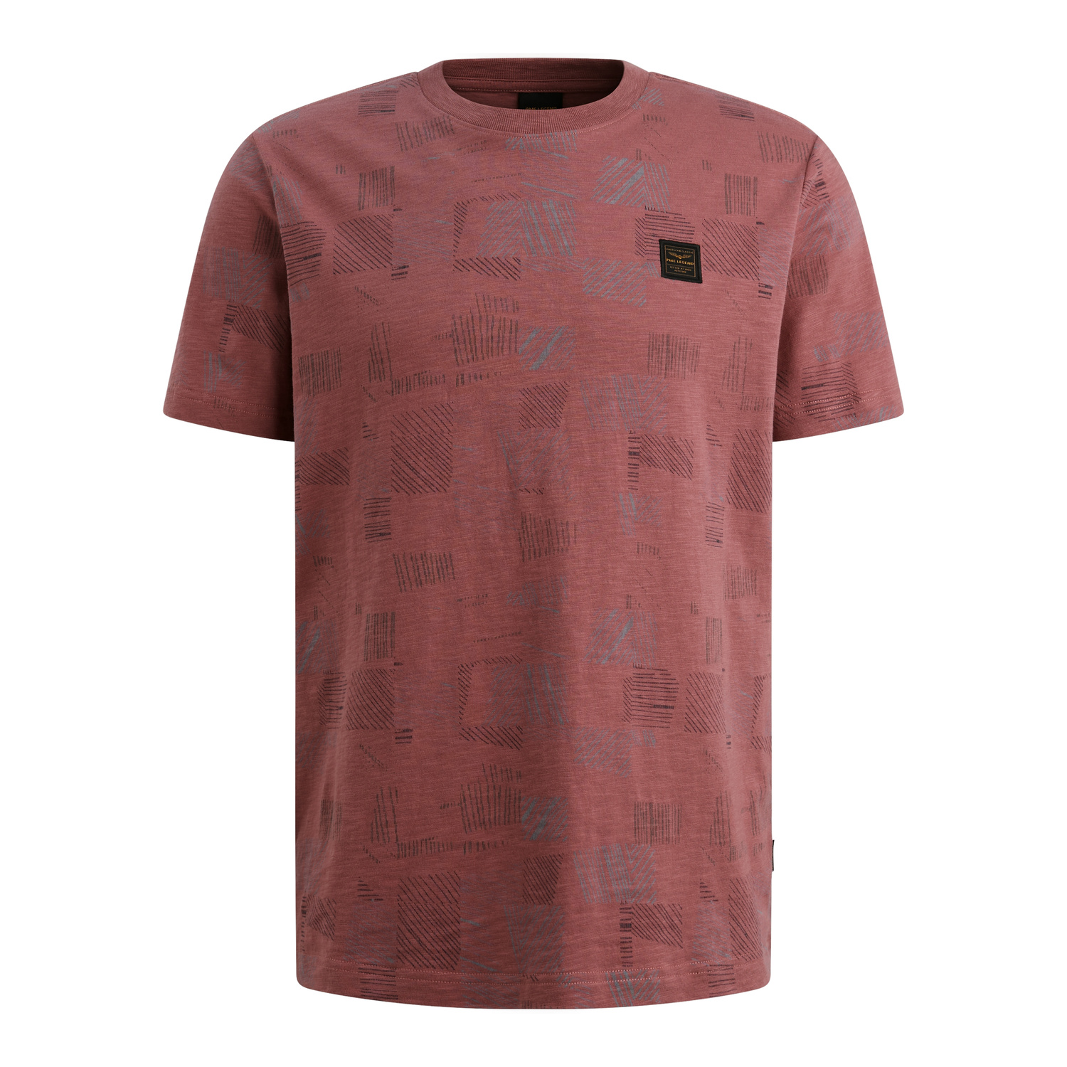 Pme Legend Short Sleeve R-neck Slub Cotton Jersey Rood