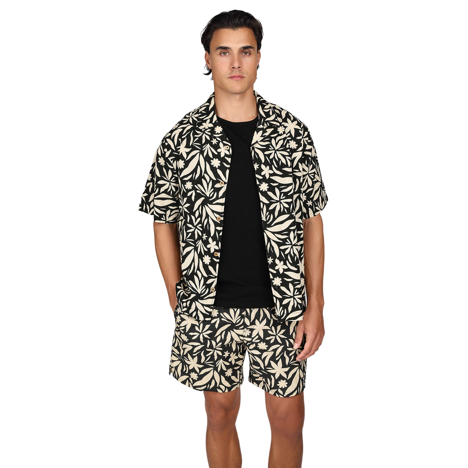 Brunotti Sanni-print Men Shirt Grijs