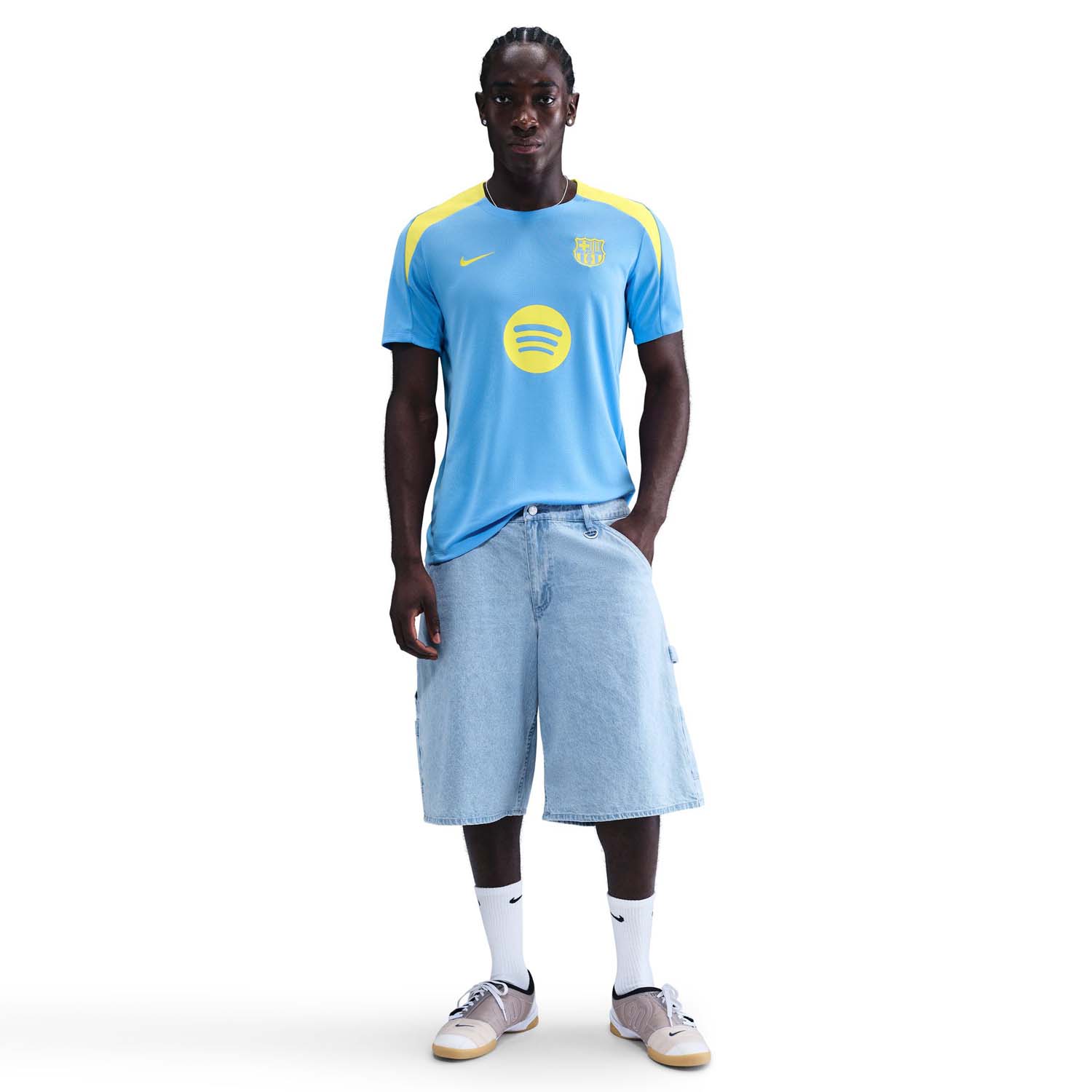 Nike Fc Barcelona Strike Fourth Shirt Blauw