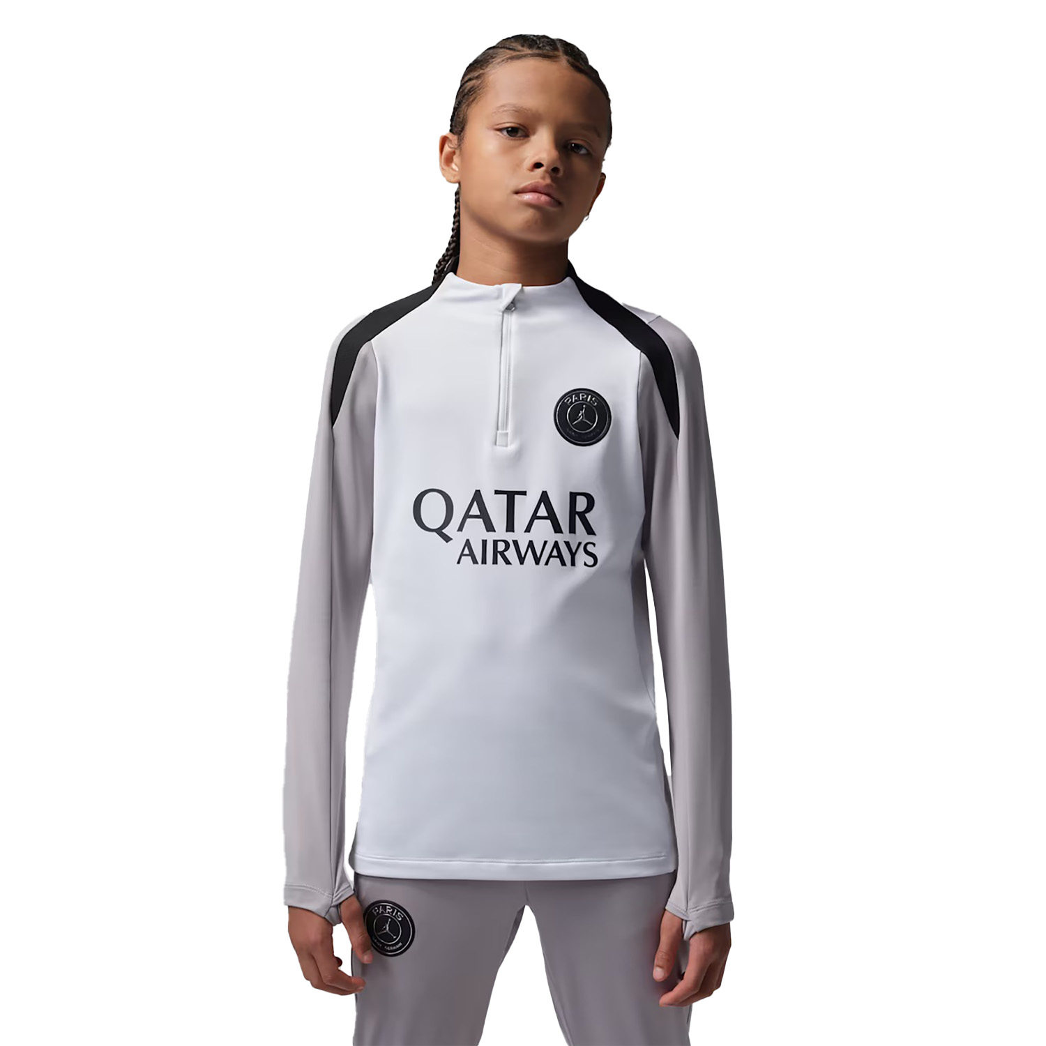 Nike Psg X Jordan Trainings Sweater Kids Wit