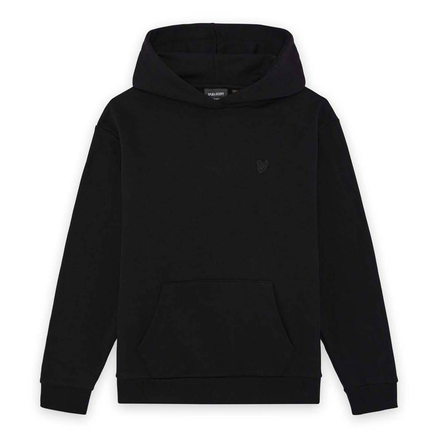Lyle & Scott Heavyweight Drop Shoulder Hoodie Kids Zwart