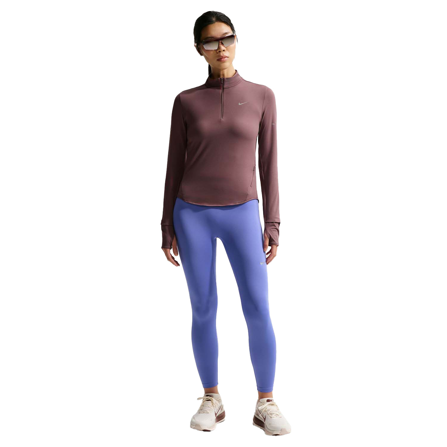 Nike Dri-fit Swift Half-zip Shirt Paars