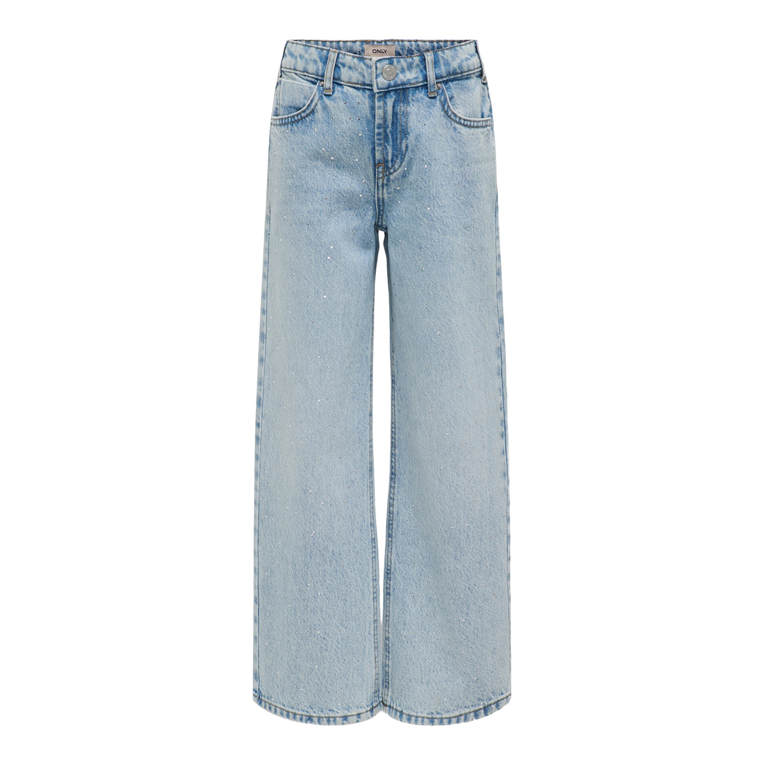 Only Kids Cobain Wide Straight Jeans Blauw