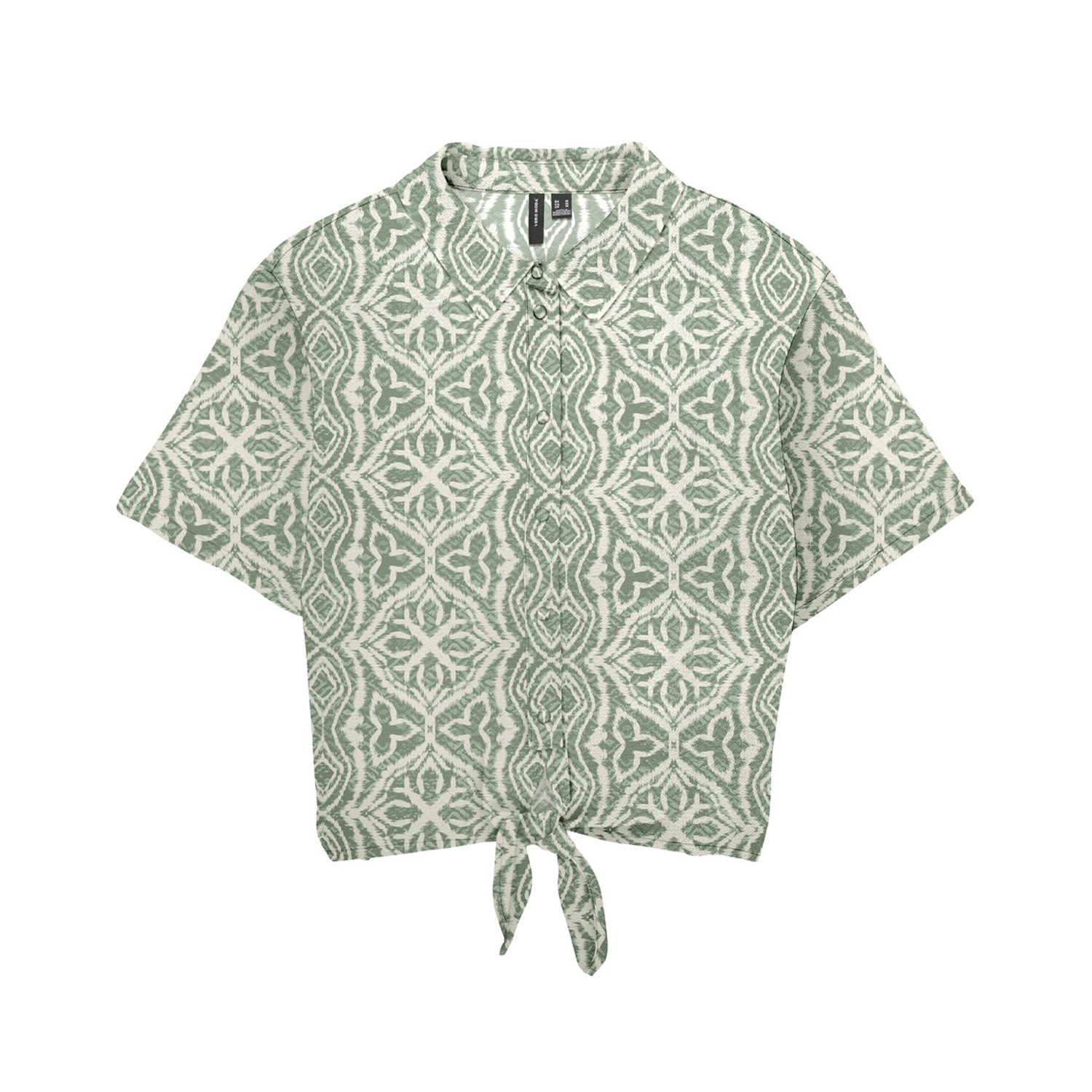Vero Moda Vmmenny Tie Ss Shirt Dames Groen