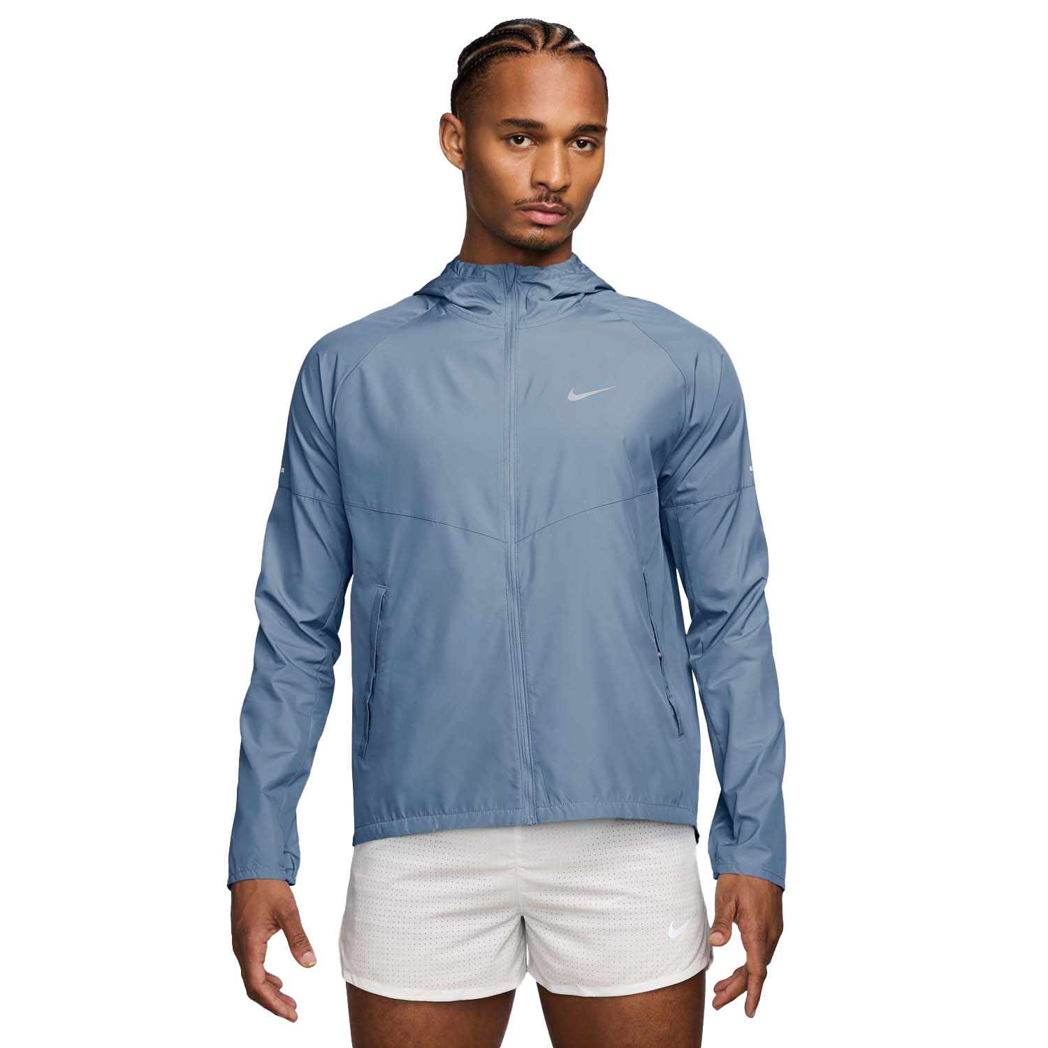 Nike Miler Hardloopjack Blauw