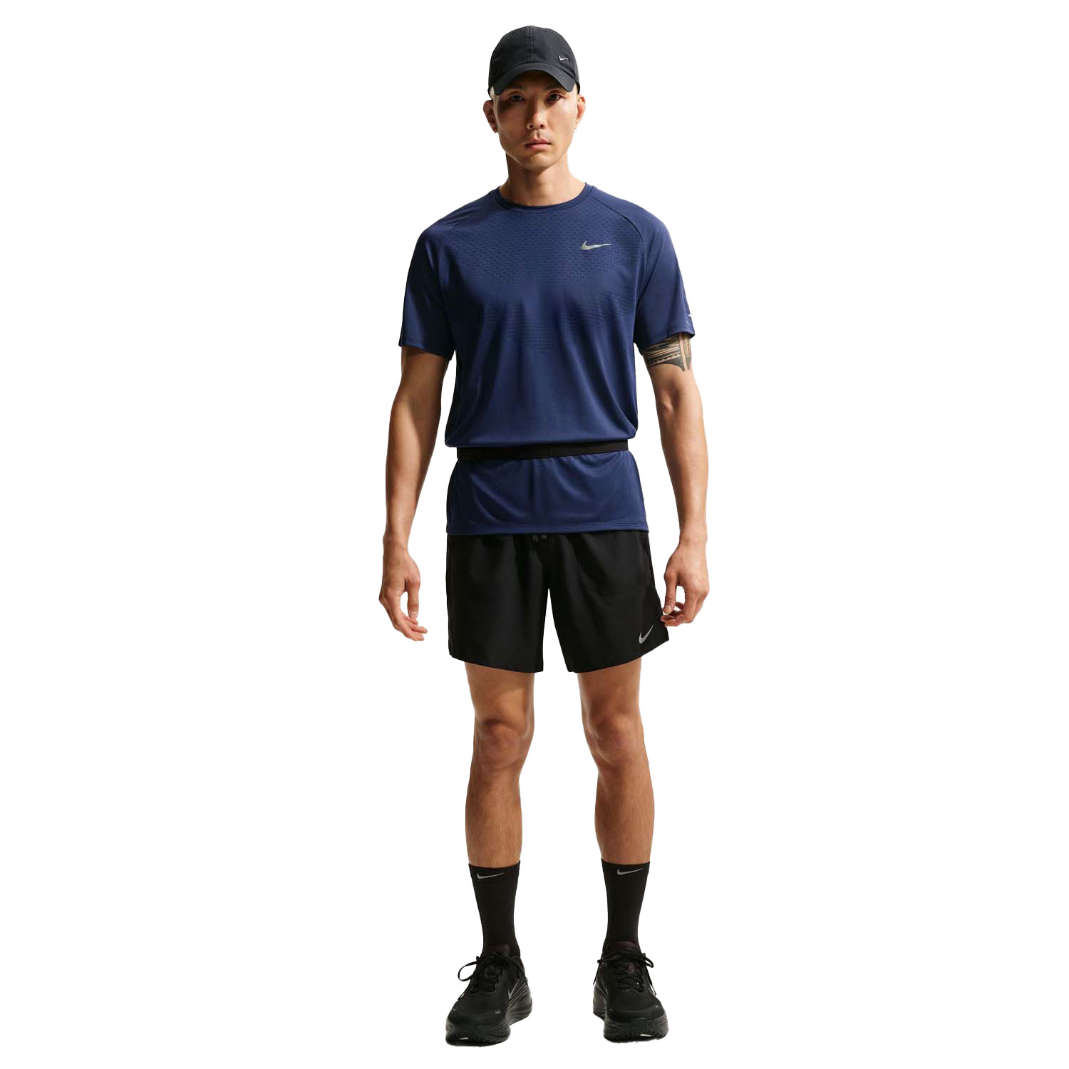 Nike Stride Short Sleeve Shirt Blauw