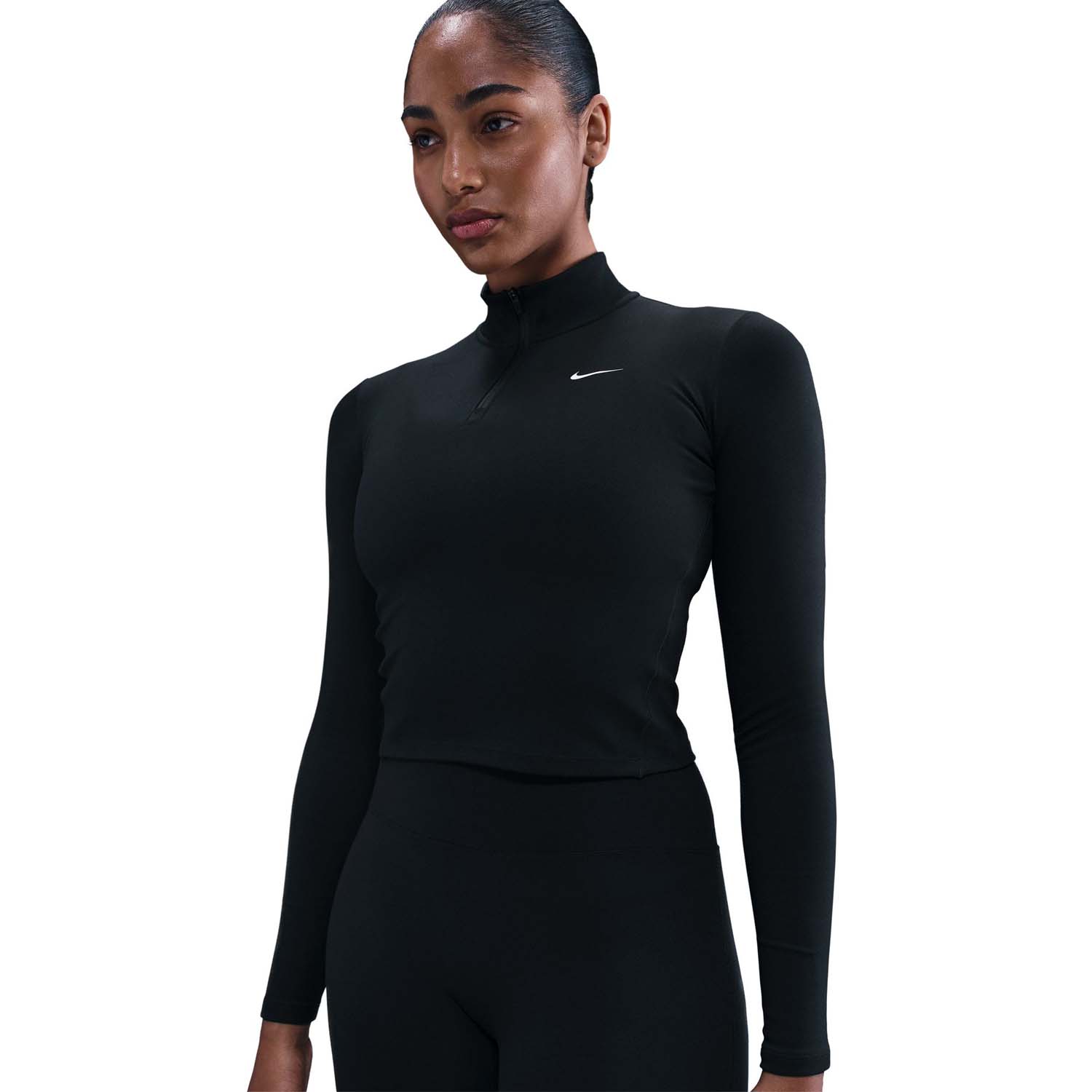 Nike One Fitted Longsleeve Zwart
