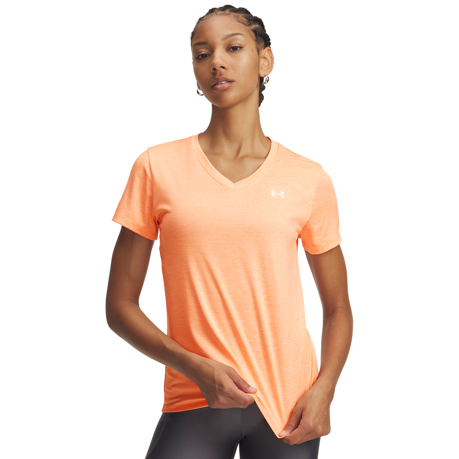 Under Armour Tech Twist V-neck Short Sleeve Oranje
