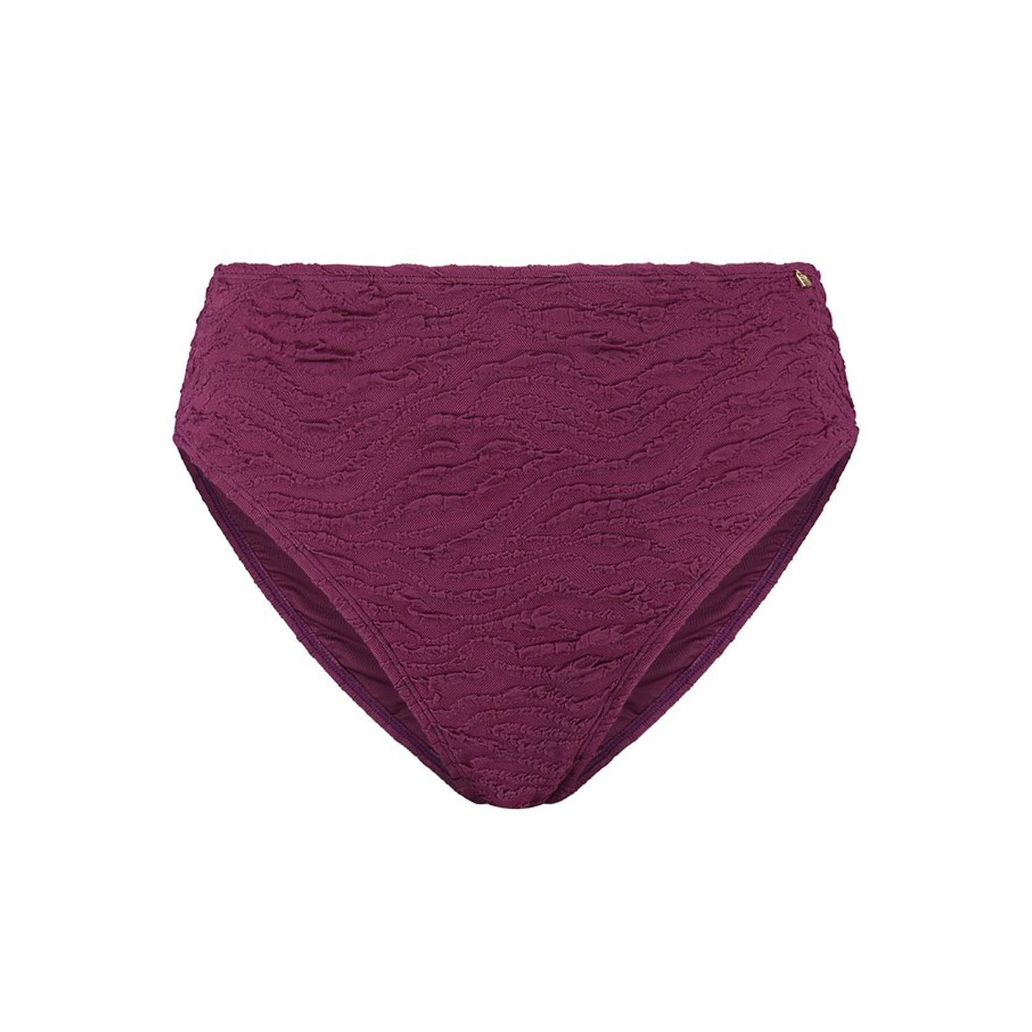 Beachlife Bright Plum High Waist Bottom Dames Paars