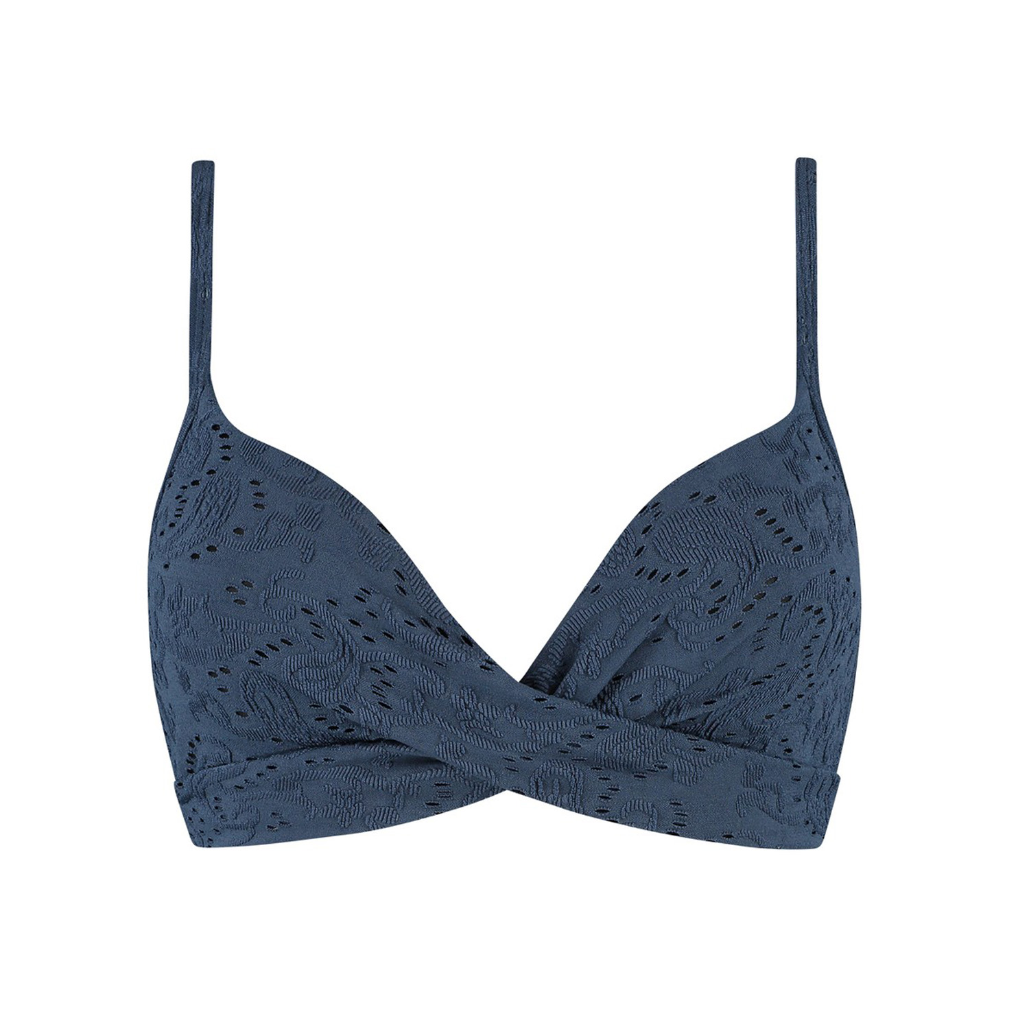 Beachlife Nightsky Embroidery Padded Wired Top Dames Blauw