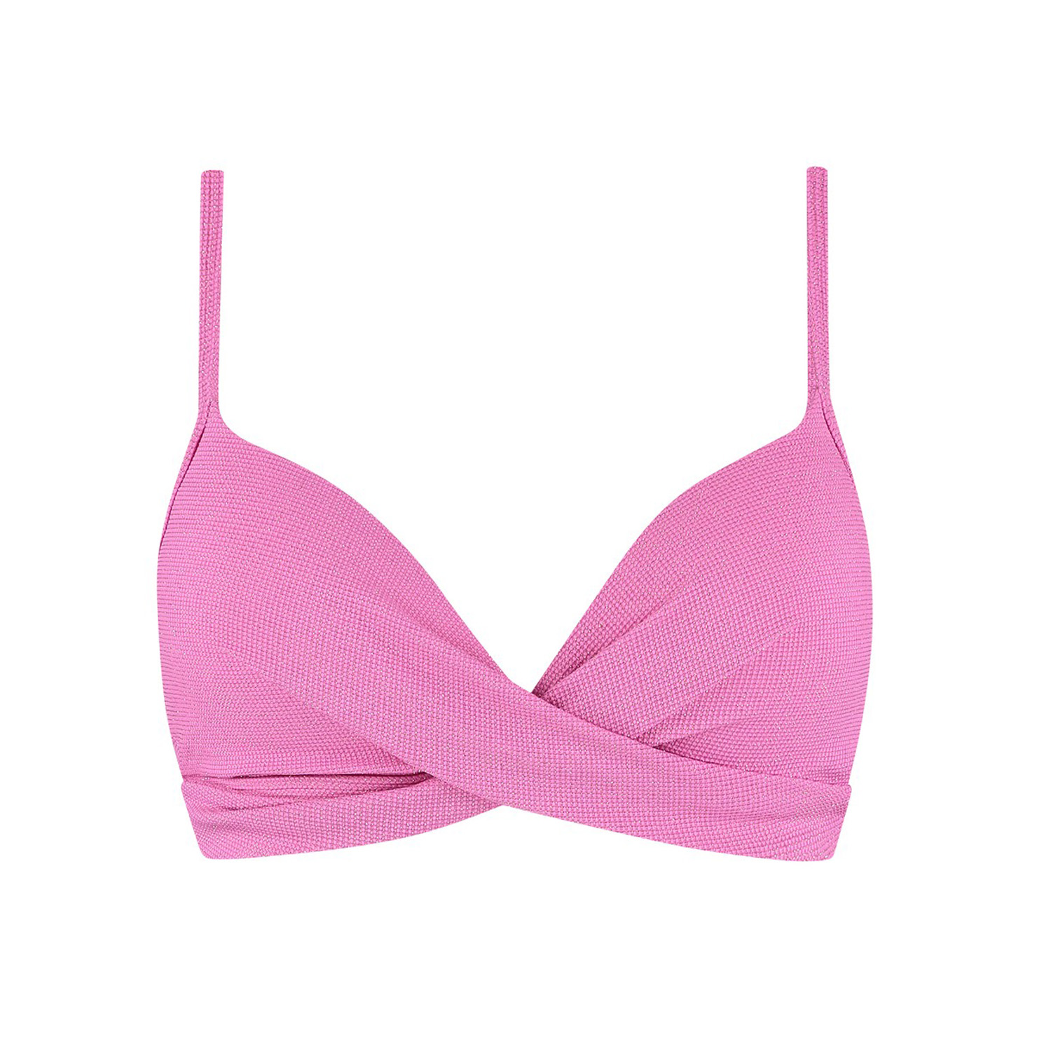 Beachlife Shimmer Padded Wired Top Dames Roze