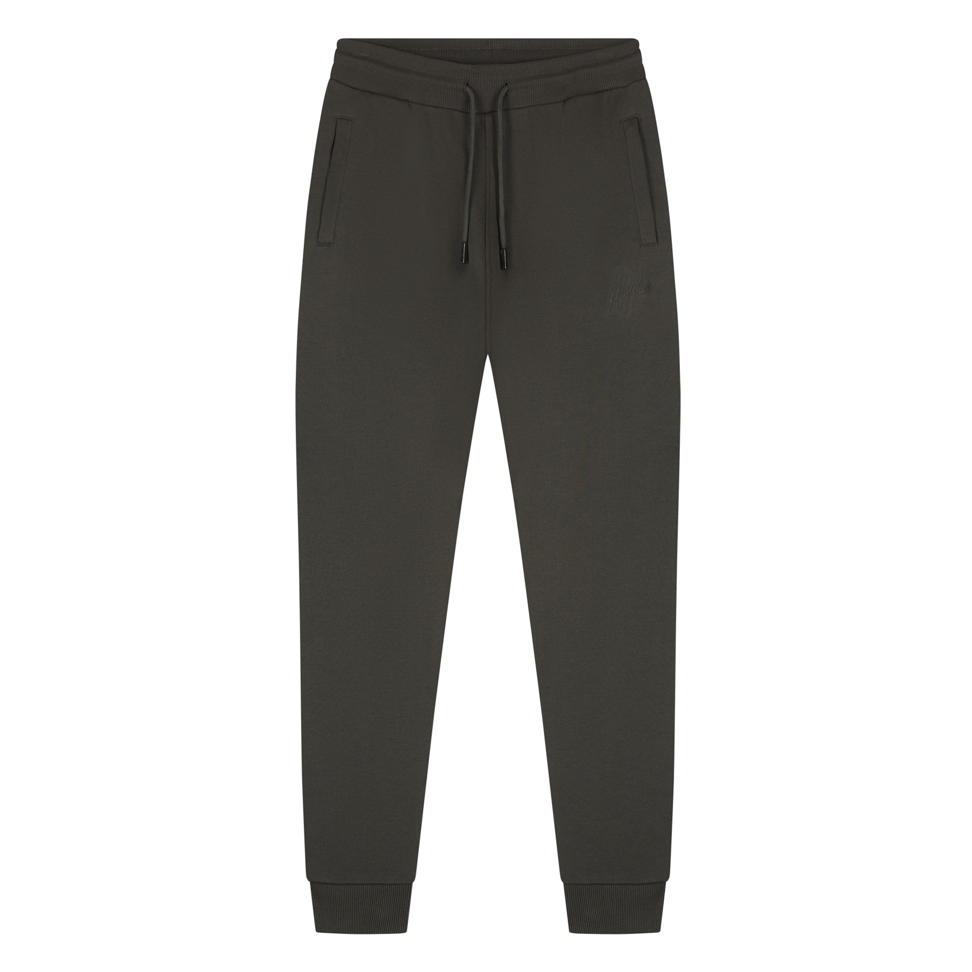 Malelions Striped Signature Sweatpants Groen