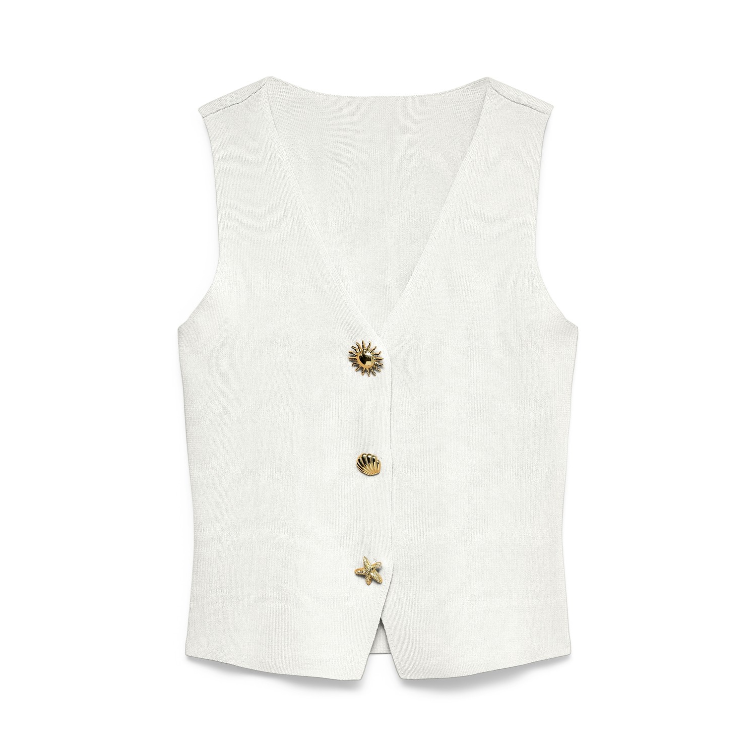 Vero Moda Vmkylie Knit Vest Dames Wit