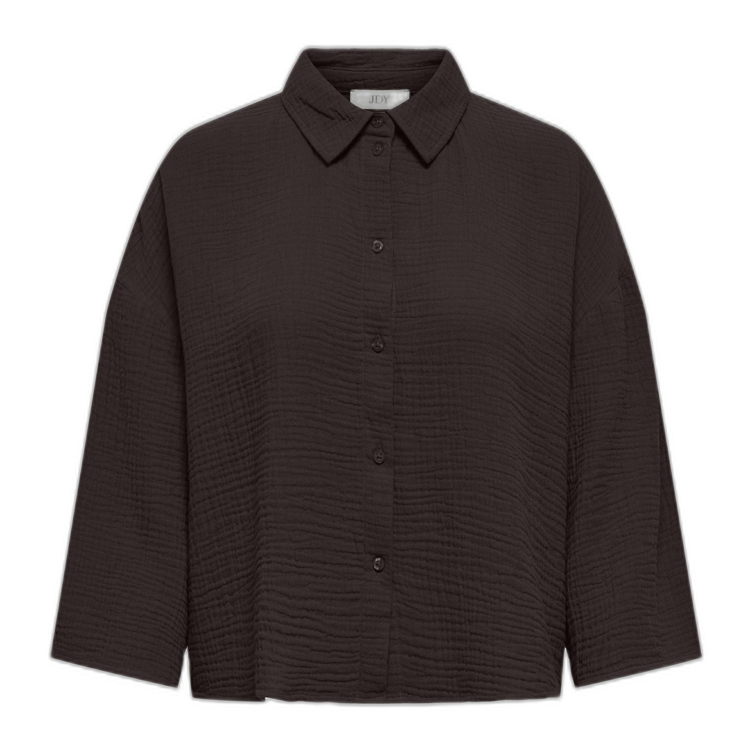 Jacqueline De Yong Theis Life Crop Shirt Bruin