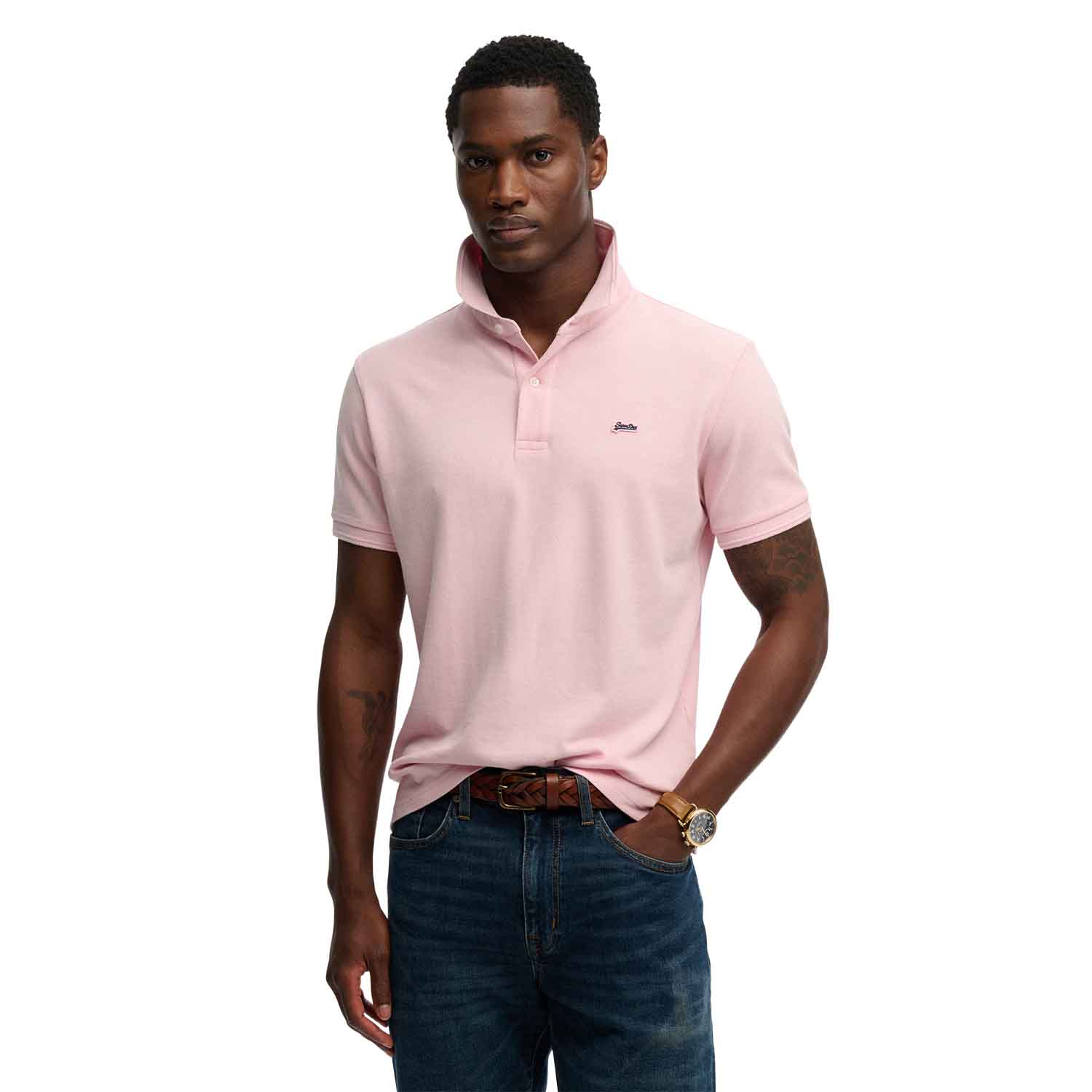 Superdry Classic Pique Polo Roze