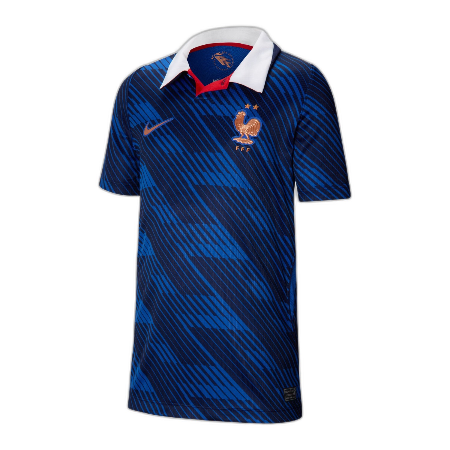 Nike Frankrijk 2026 Stadium Thuisshirt Kids Blauw