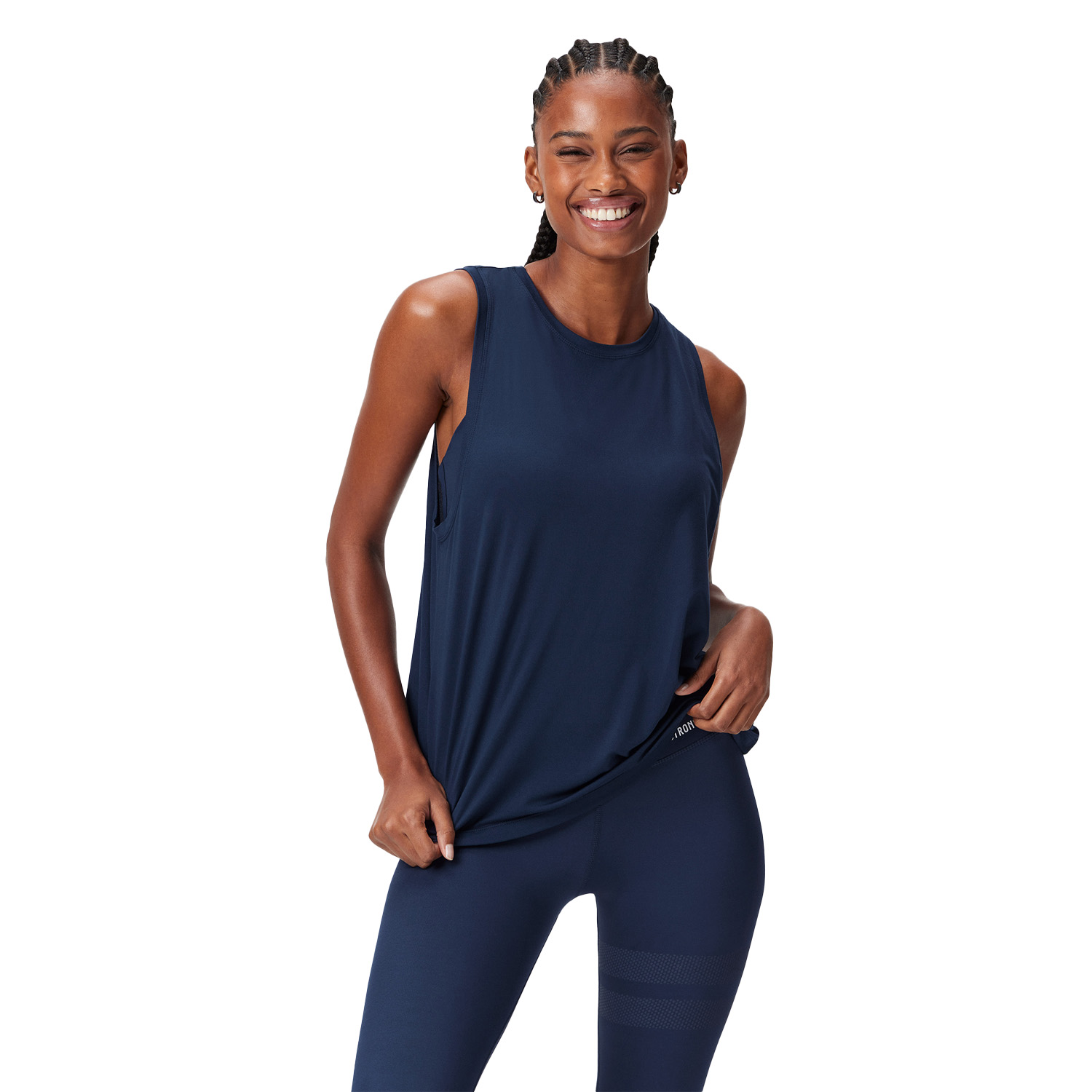 Stronger Racerback Dames Blauw